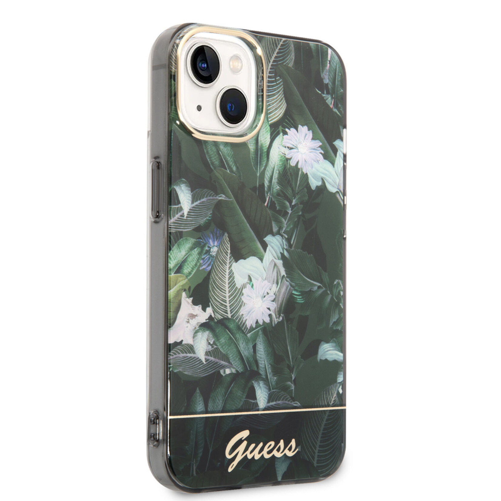 Guess Guess hoesje voor iPhone 14 - Backcover - Jungle Collectie - Groen