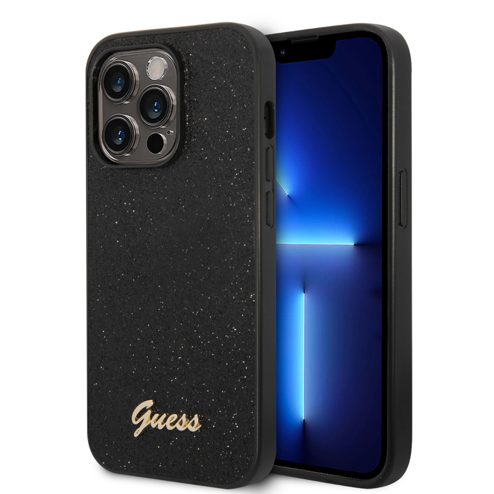 Guess Guess Telefoonhoesje voor Apple iPhone 14 Pro Max - Beschermende Polycarbonaat/TPU-Back Cover in Zwart