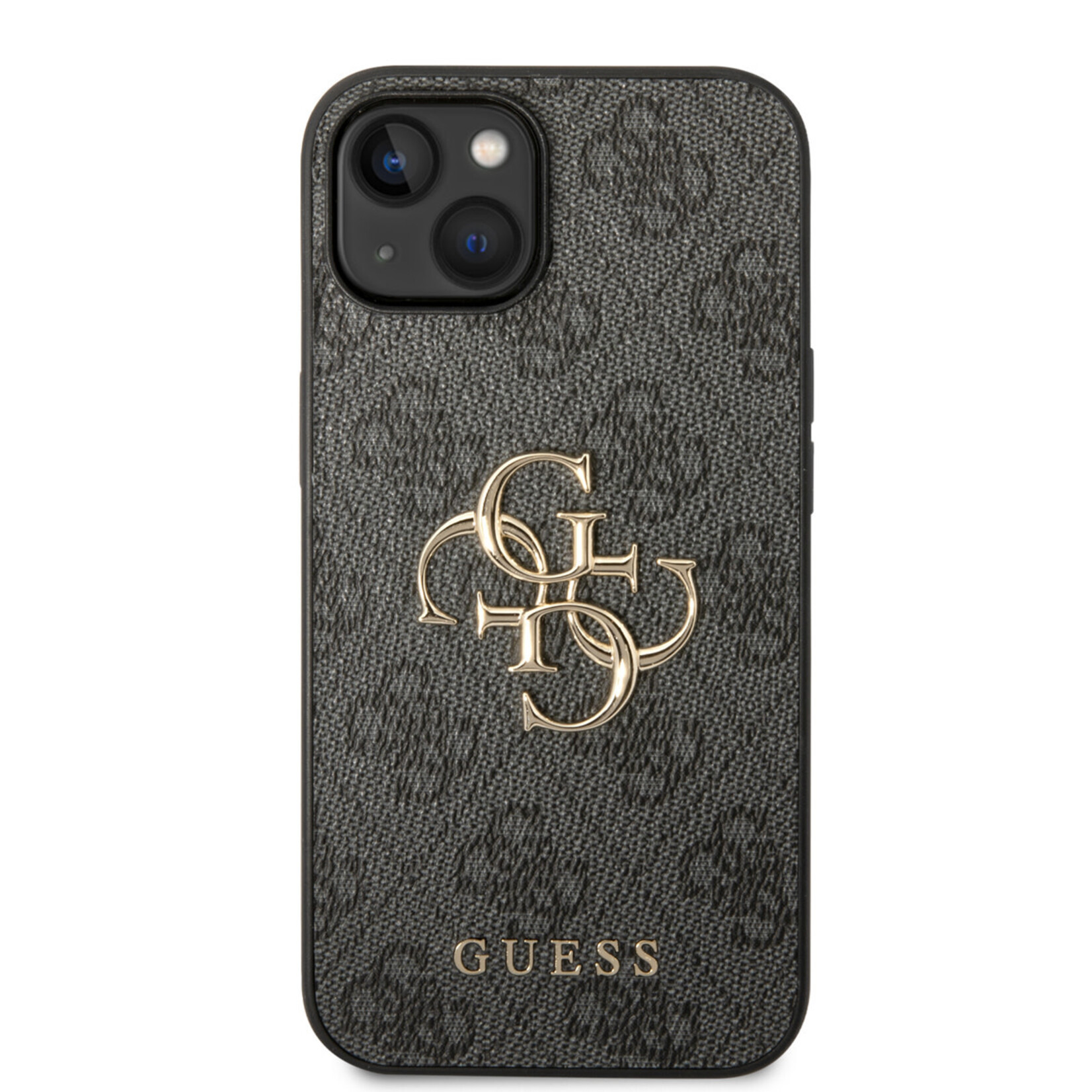 Guess Guess Telefoonhoesje voor Apple iPhone 14 - PU-materiaal, Kleur: Grijs, Back Cover Bescherming.