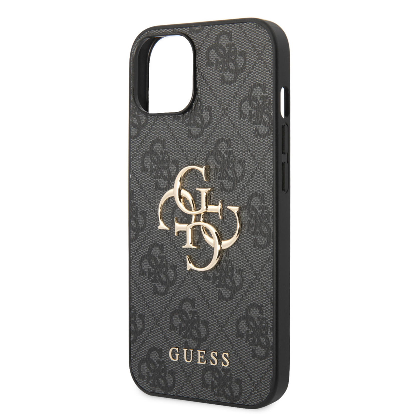 Guess Guess Telefoonhoesje voor Apple iPhone 14 - PU-materiaal, Kleur: Grijs, Back Cover Bescherming.