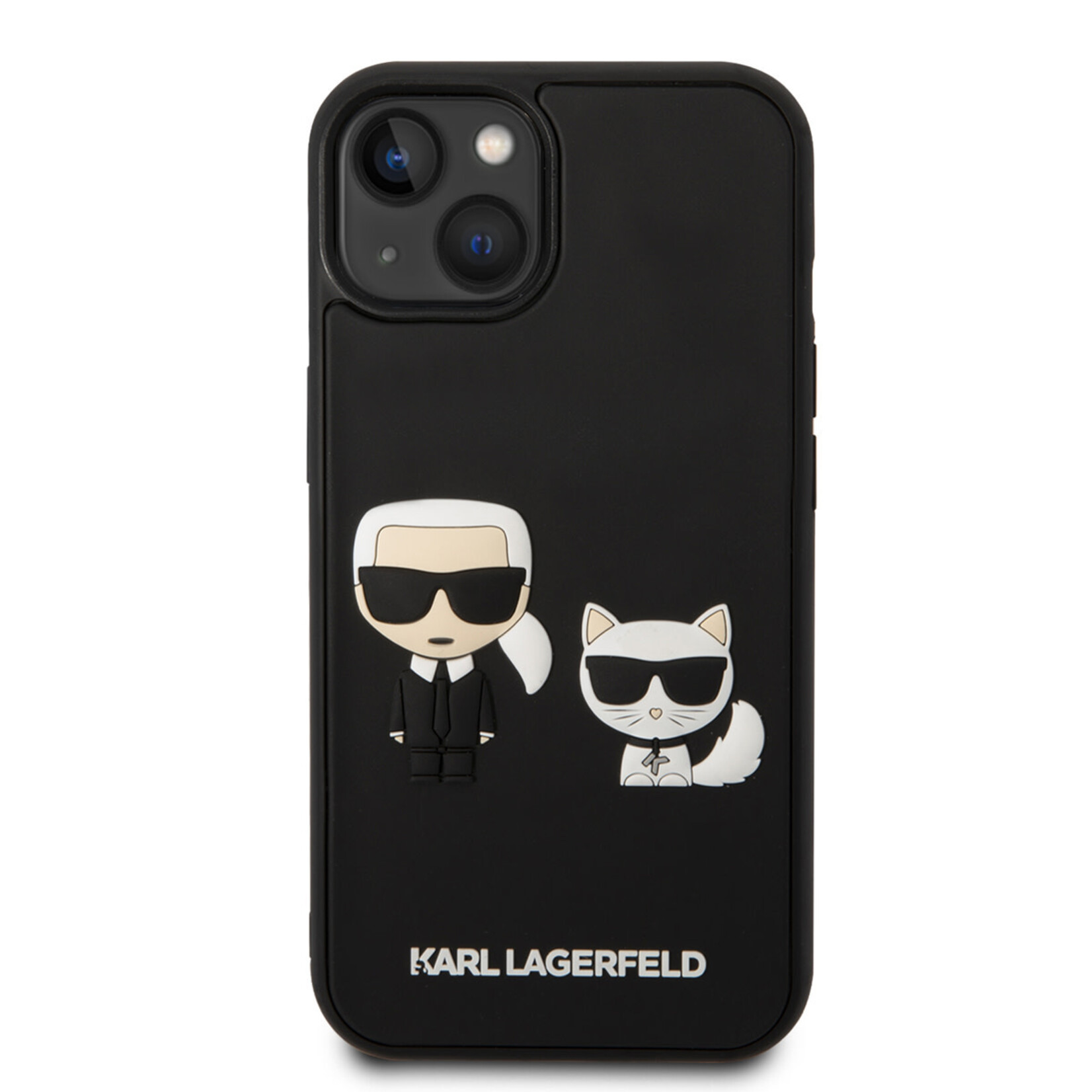 Karl Lagerfeld Karl Lagerfeld Smartphonehoesje voor Apple iPhone 14 - TPU, Kleur: Zwart, Back Cover, Bescherming van Telefoon