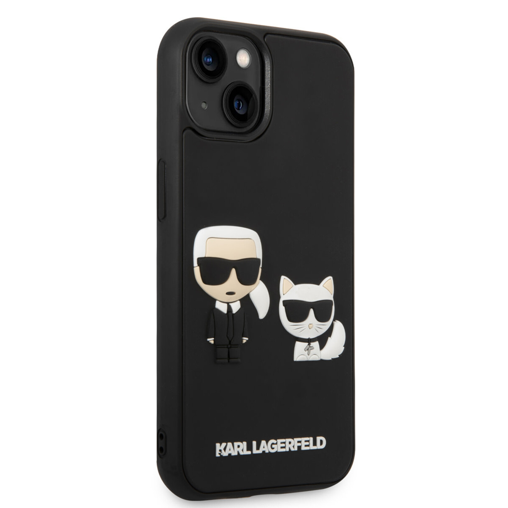 Karl Lagerfeld Karl Lagerfeld Smartphonehoesje voor Apple iPhone 14 - TPU, Kleur: Zwart, Back Cover, Bescherming van Telefoon