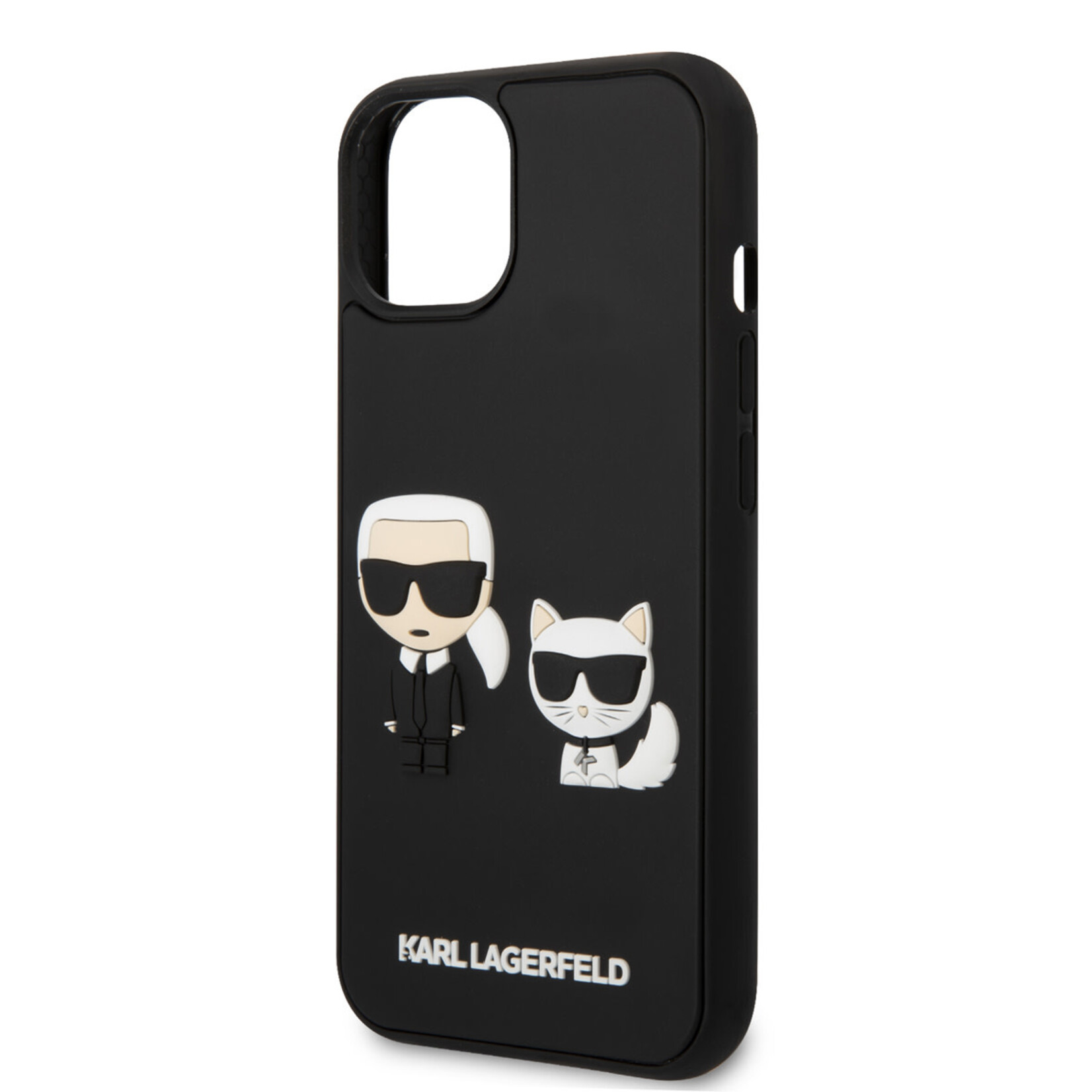 Karl Lagerfeld Karl Lagerfeld Smartphonehoesje voor Apple iPhone 14 - TPU, Kleur: Zwart, Back Cover, Bescherming van Telefoon