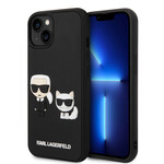 Karl Lagerfeld Karl Lagerfeld Telefoonhoesje voor Apple iPhone 14 Plus – TPU met Zwarte Back Cover – Bescherming voor Telefoon.