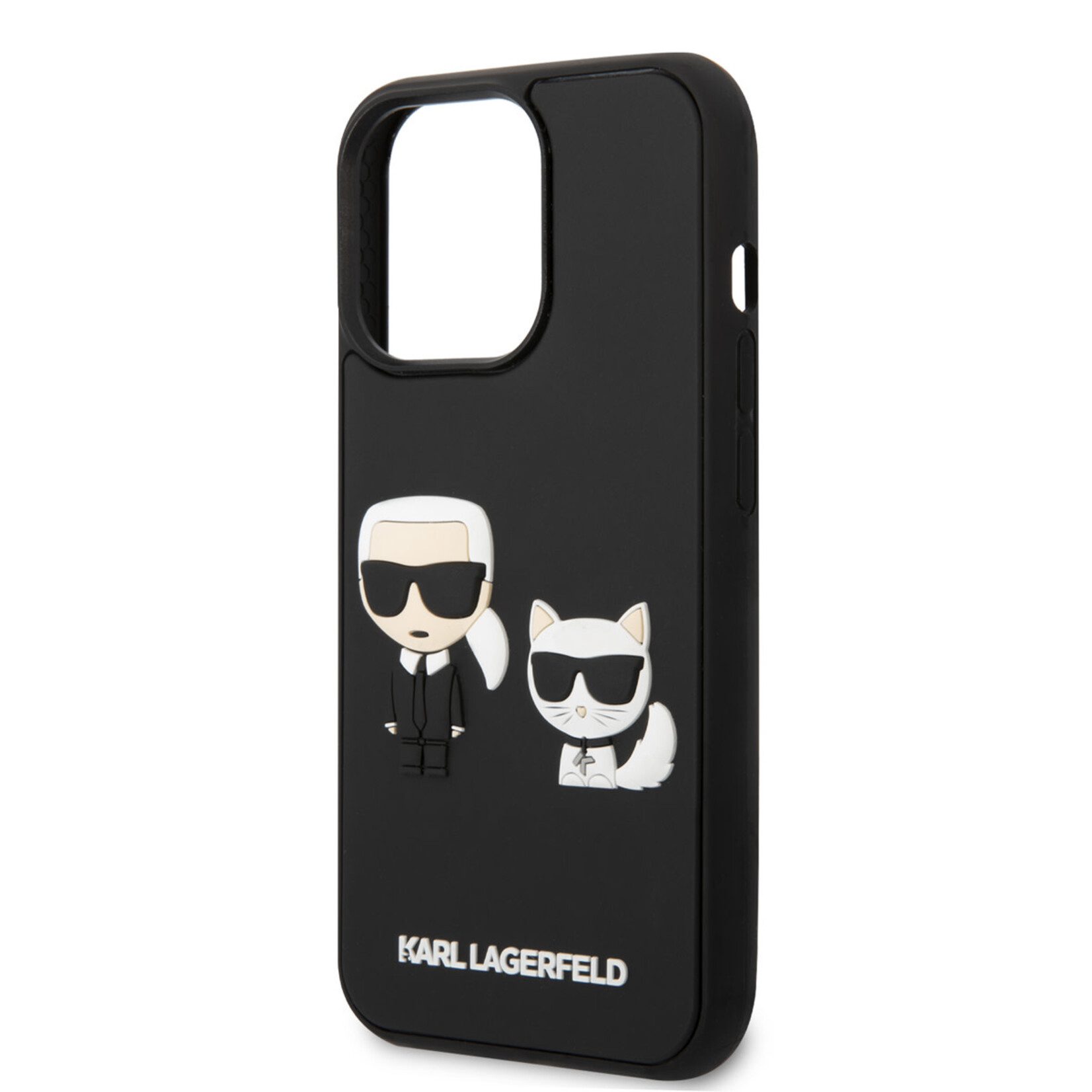 Karl Lagerfeld Karl Lagerfeld Telefoonhoesje voor Apple iPhone 14 Pro - TPU Back Cover - Bescherm je Telefoon - Zwart