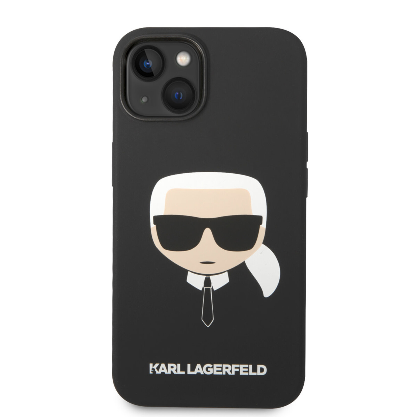 Karl Lagerfeld Karl Lagerfeld Silicone Back Cover Telefoonhoesje voor iPhone 14 - Bescherm je Telefoon & Stijlvol Zwart Design