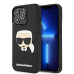 Karl Lagerfeld Karl Lagerfeld Telefoonhoesje voor Apple iPhone 14 Pro - TPU Back Cover - Bescherm je Telefoon - Zwart