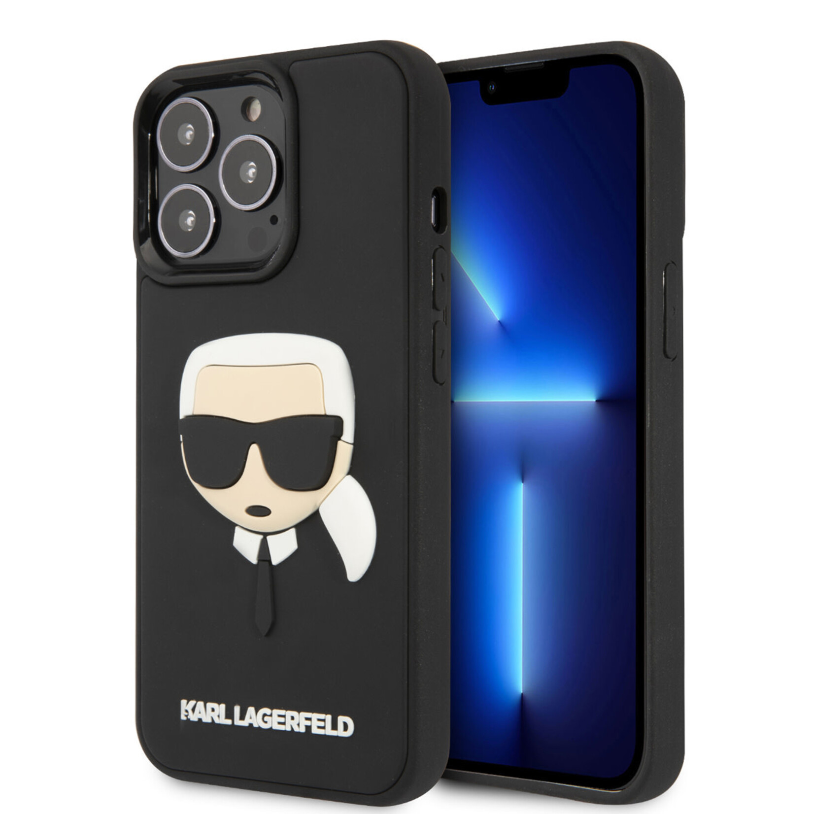 Karl Lagerfeld Karl Lagerfeld Telefoonhoesje voor Apple iPhone 14 Pro - TPU Back Cover - Bescherm je Telefoon - Zwart