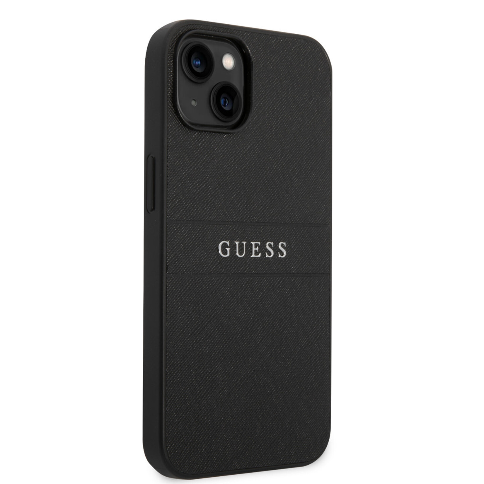 Guess Guess Smartphonehoesje voor Apple iPhone 14 Plus - Zwart PU Saffiano met Back Cover - Bescherm je Telefoon.