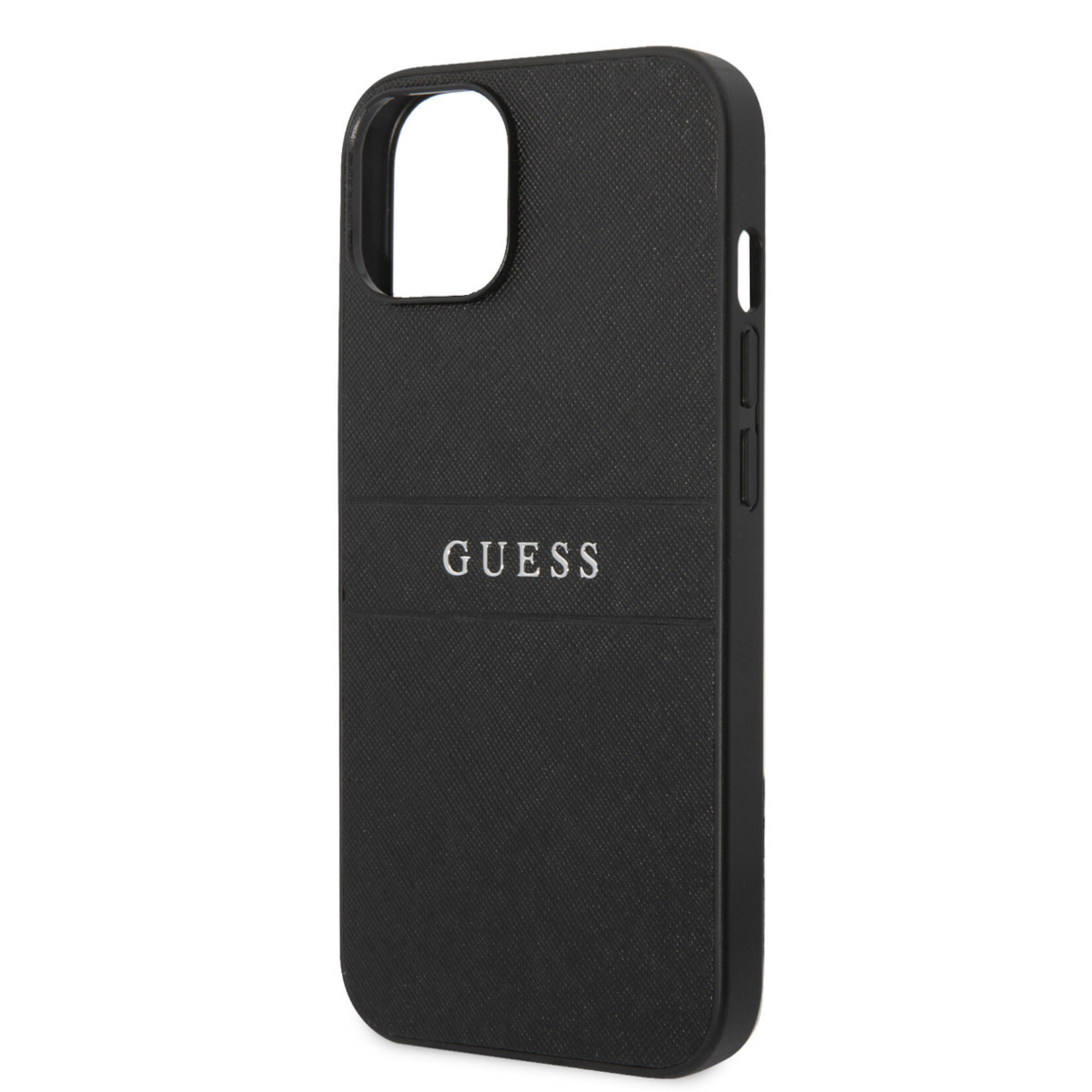 Guess Guess Smartphonehoesje voor Apple iPhone 14 Plus - Zwart PU Saffiano met Back Cover - Bescherm je Telefoon.