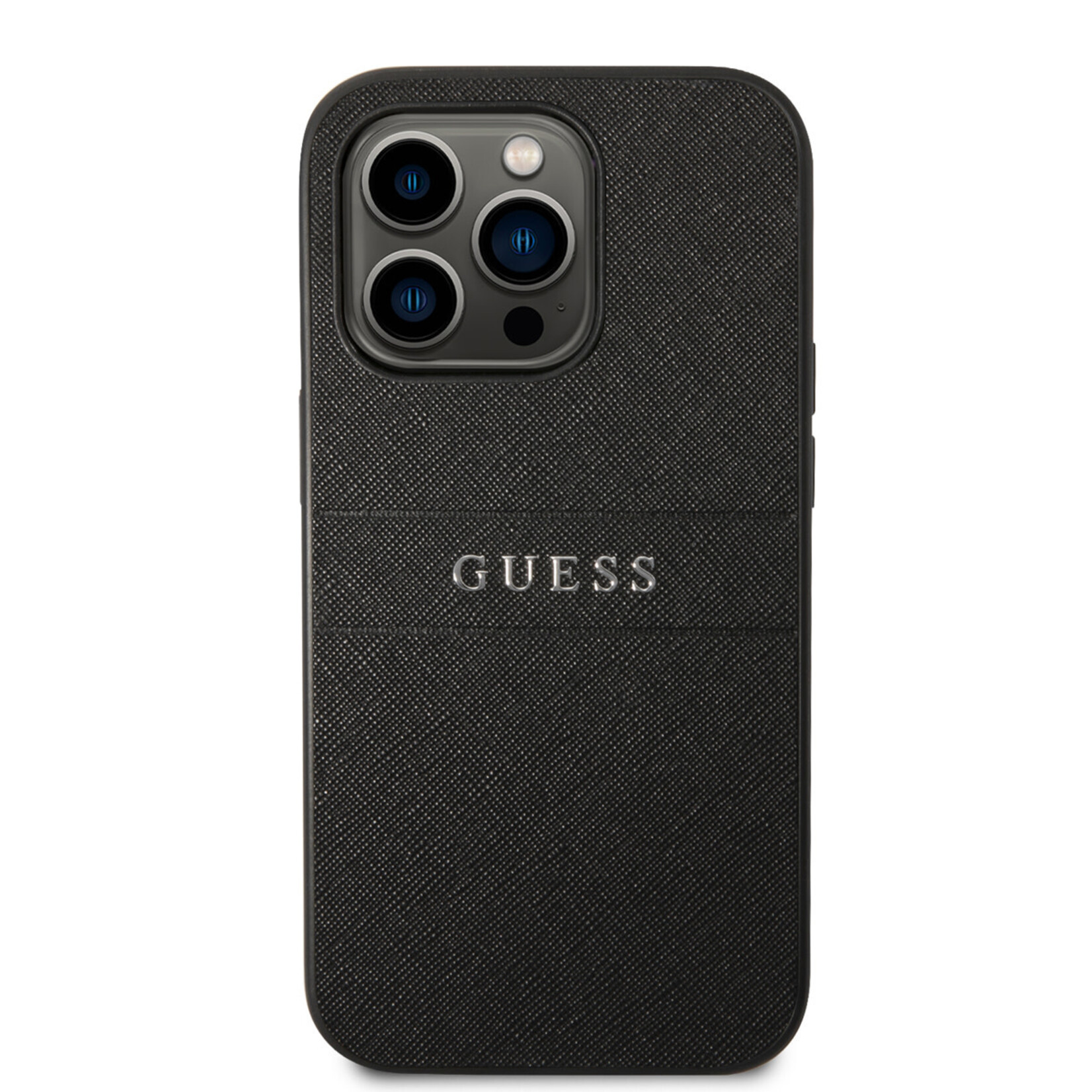 Guess Guess Telefoonhoesje voor Apple iPhone 14 Pro - Zwart, PU-Saffiano, Bescherm uw Telefoon!