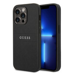 Guess Guess Telefoonhoesje voor Apple iPhone 14 Pro Max - PU Saffiano - Zwart - Bescherm je Telefoon!