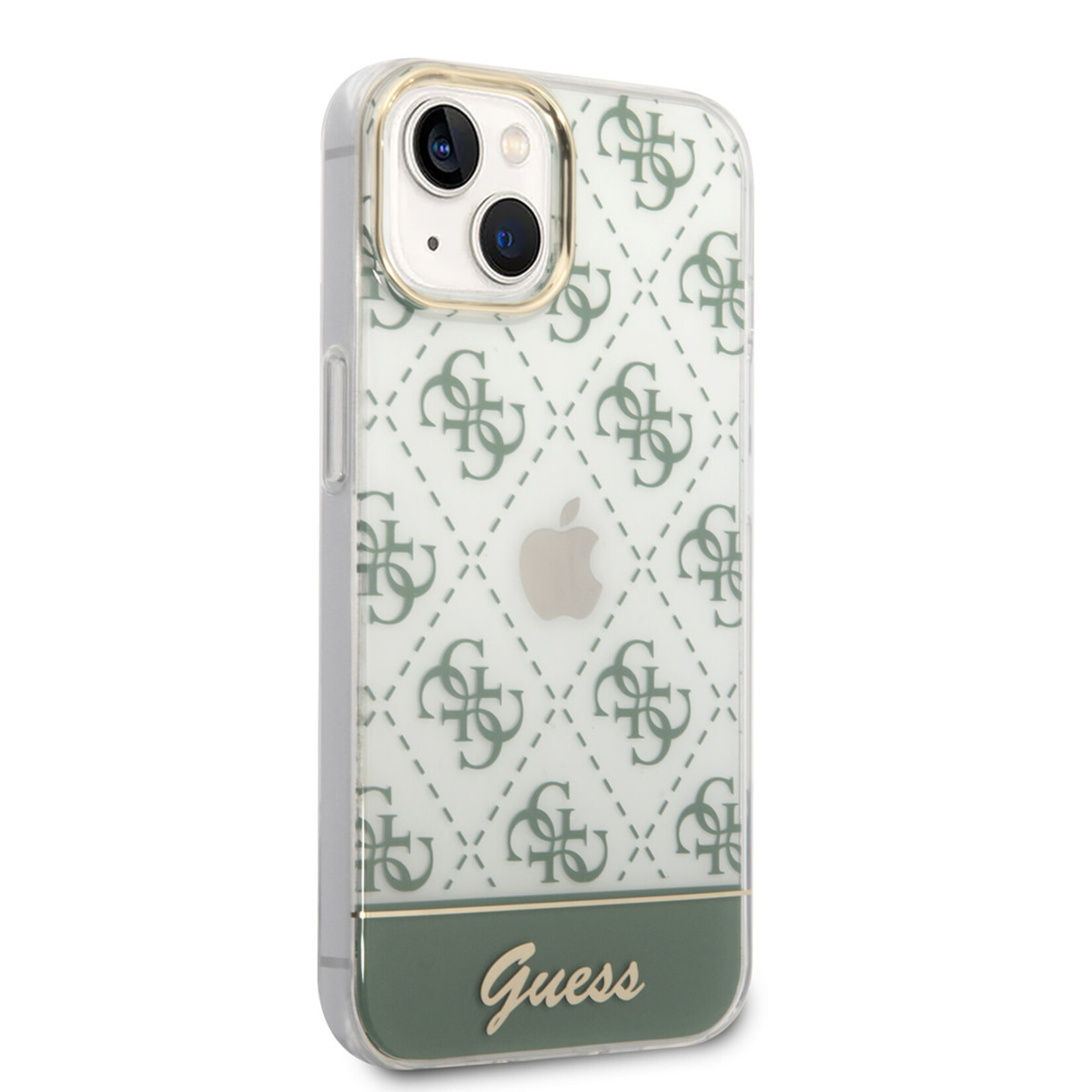 Guess Guess Telefoonhoesje voor Apple iPhone 14 - Beschermende TPU Back Cover - Groen