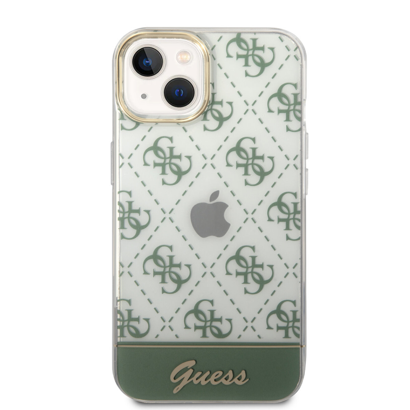 Guess Guess Apple iPhone 14 Plus Back Cover Telefoonhoesje - Groen TPU met Bescherming van Telefoon