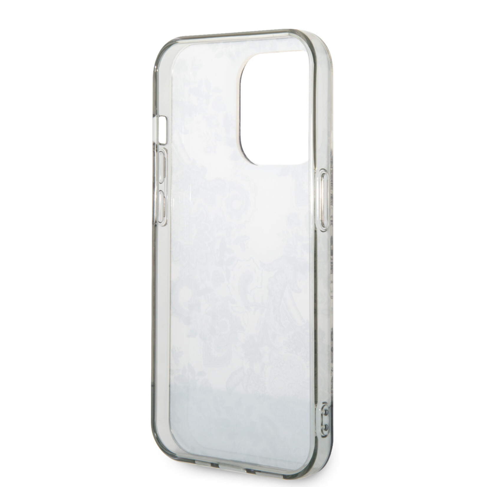 Guess Guess iPhone 14 Pro TPU Back Cover - Grijs, Bescherm Uw Telefoon met TPU-materiaal.