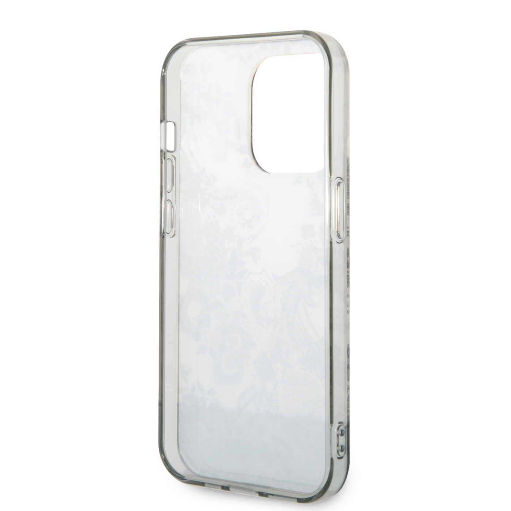 Guess Guess Telefoonhoesje voor Apple iPhone 14 Pro Max - Grijs TPU-materiaal, Back Cover & Bescherming.
