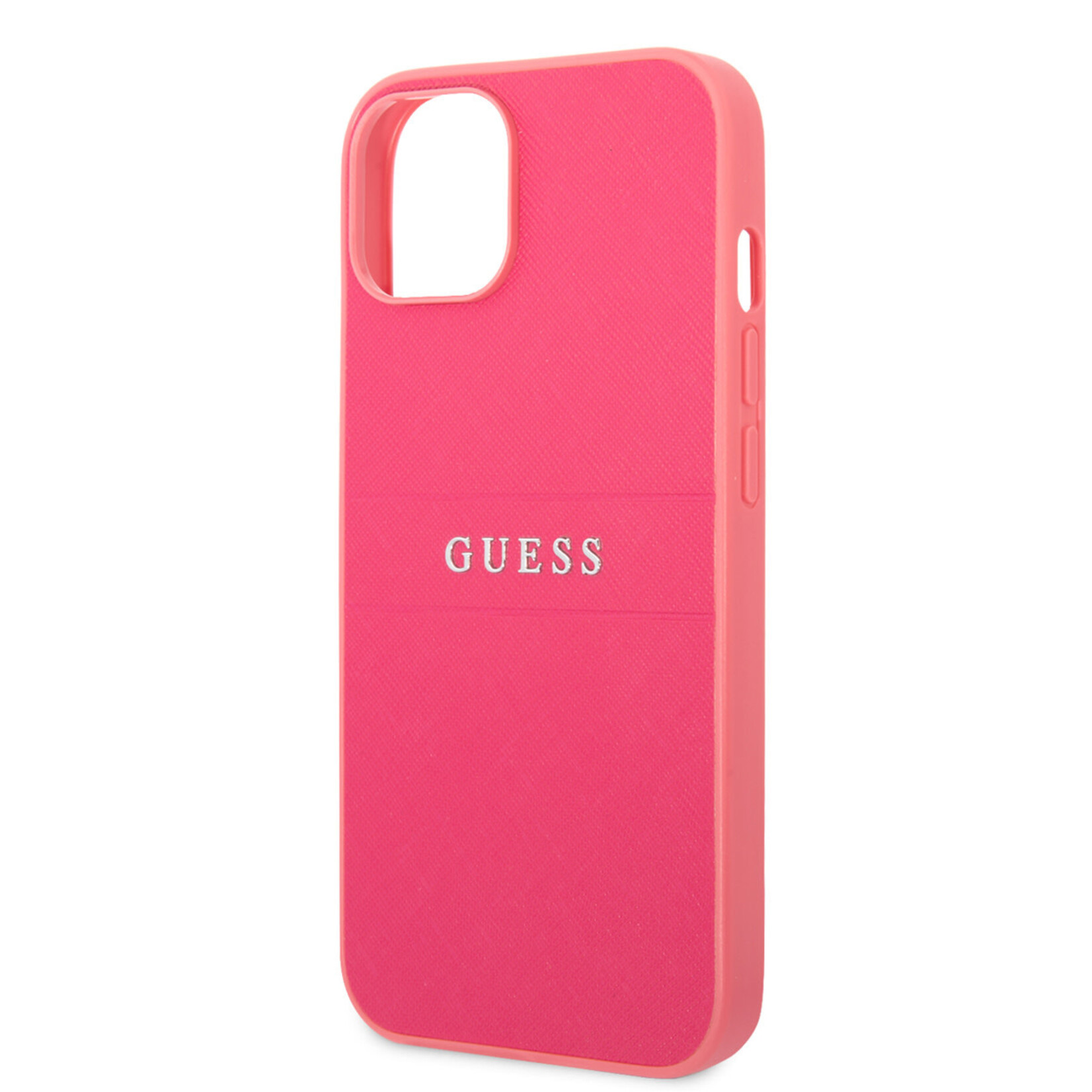 Guess Guess hoesje voor iPhone 14 Plus - Backcover - Saffiano - Fuchsia