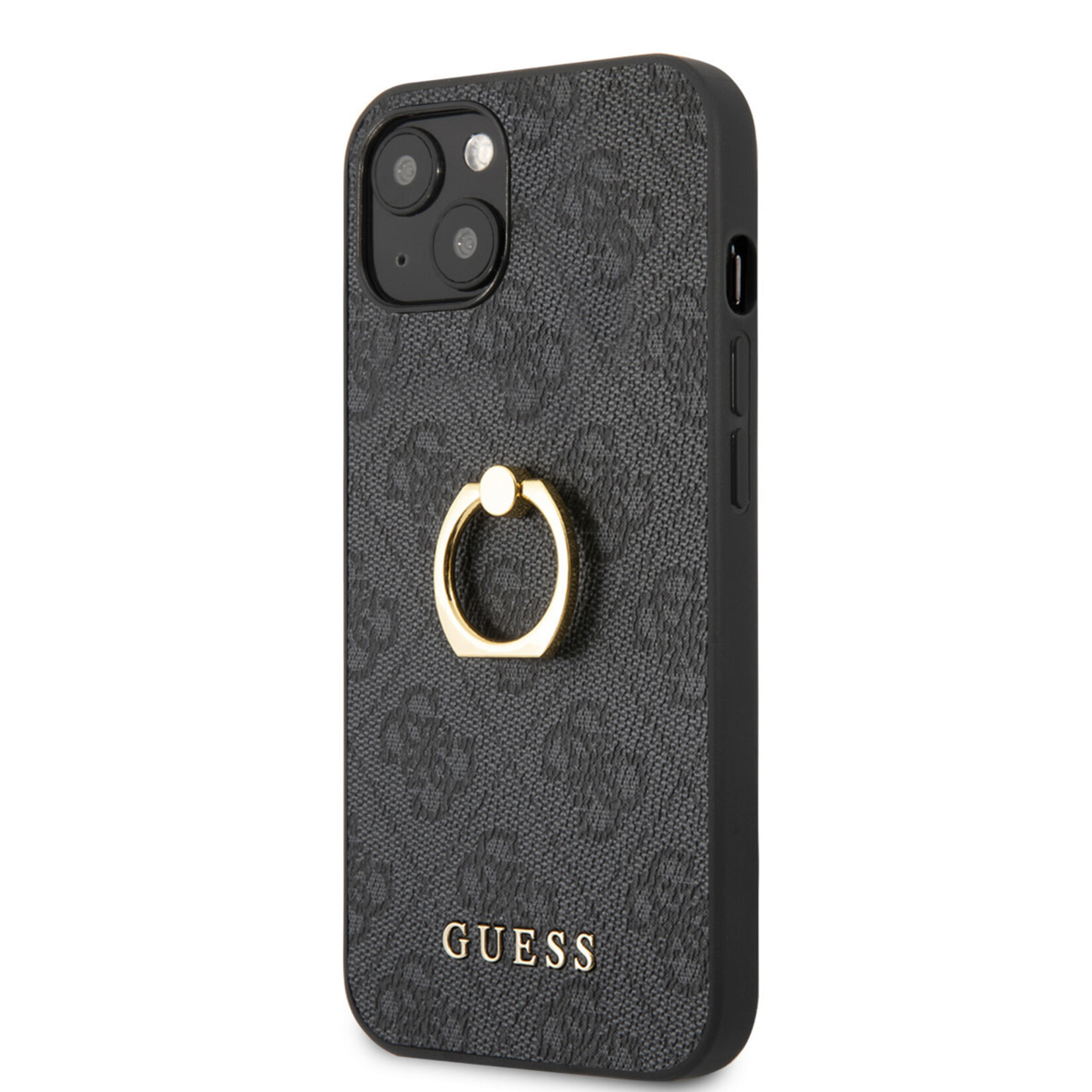 Guess Guess PU Back Cover Telefoonhoesje voor Apple iPhone 14 Plus - Grijs - Beschermt tegen Kras & Schokken