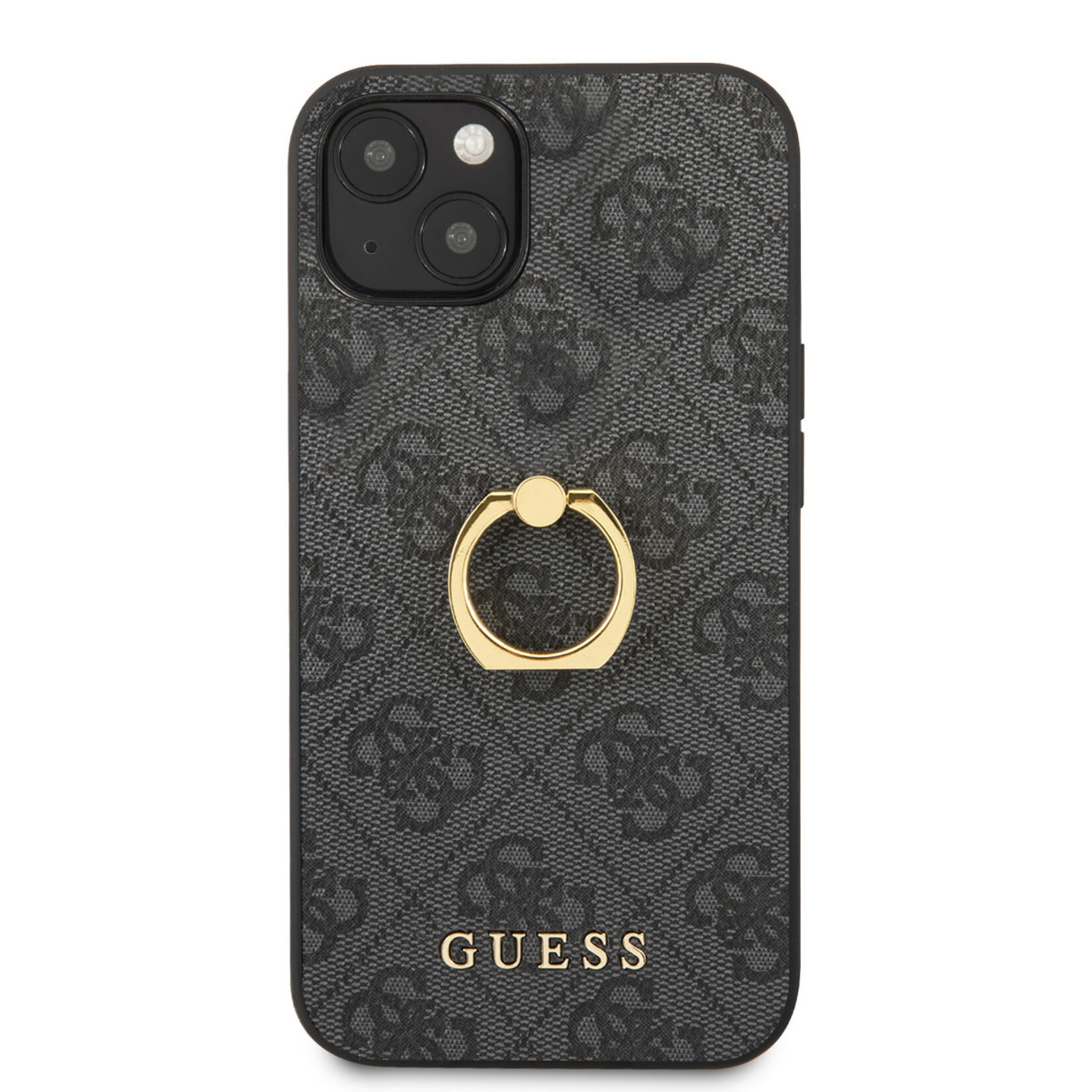 Guess Guess PU Back Cover Telefoonhoesje voor Apple iPhone 14 Plus - Grijs - Beschermt tegen Kras & Schokken