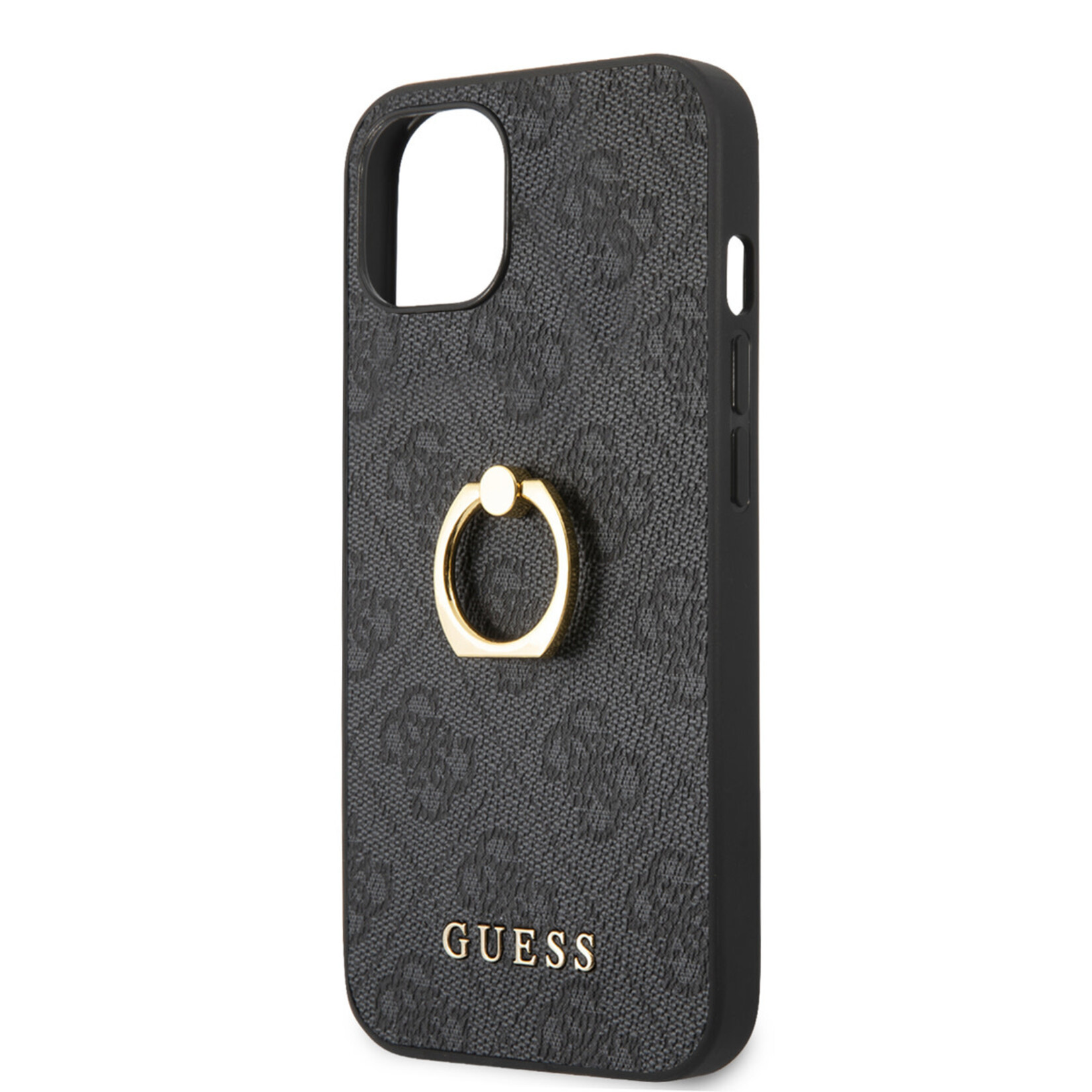 Guess Guess PU Back Cover Telefoonhoesje voor Apple iPhone 14 Plus - Grijs - Beschermt tegen Kras & Schokken