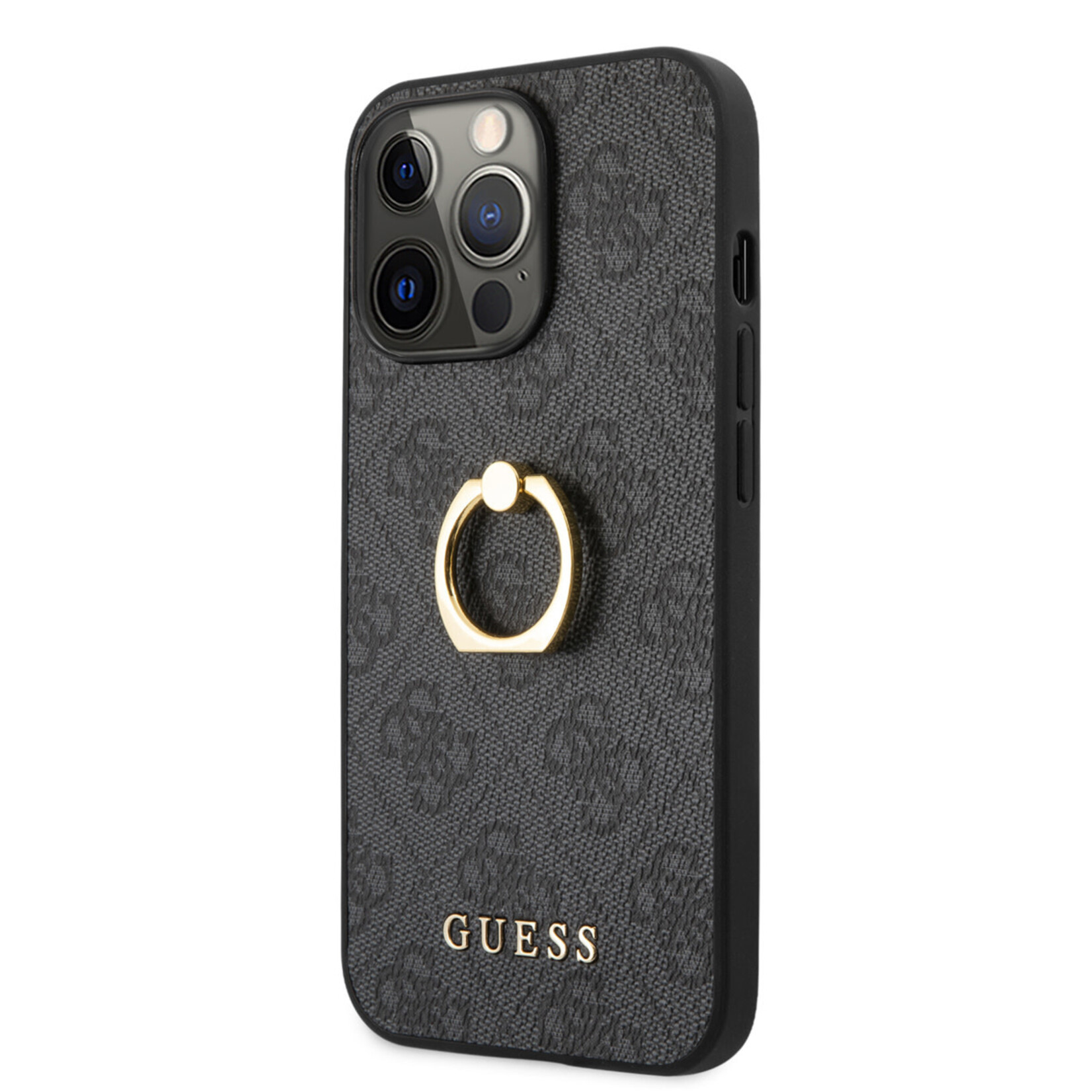 Guess Guess Telefoonhoesje voor Apple iPhone 14 Pro - Kleur: Grijs - Back Cover - Materiaal: PU - Bescherming van Telefoon