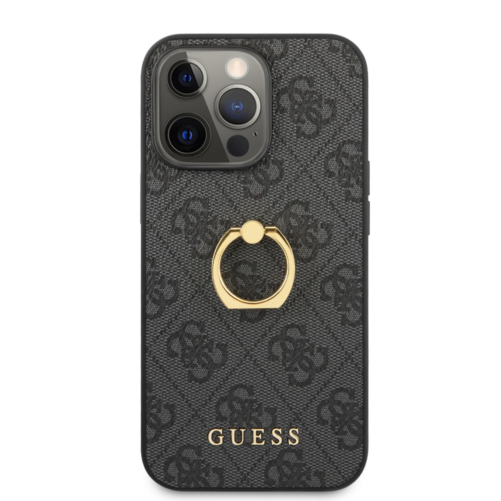 Guess Guess Telefoonhoesje voor Apple iPhone 14 Pro - Kleur: Grijs - Back Cover - Materiaal: PU - Bescherming van Telefoon