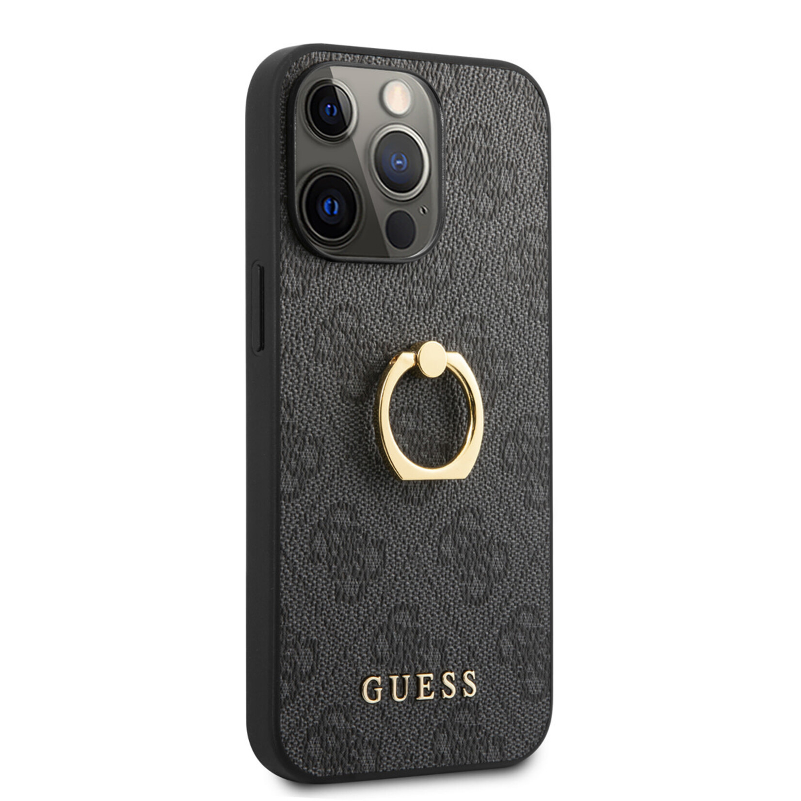 Guess Guess Telefoonhoesje voor Apple iPhone 14 Pro - Kleur: Grijs - Back Cover - Materiaal: PU - Bescherming van Telefoon