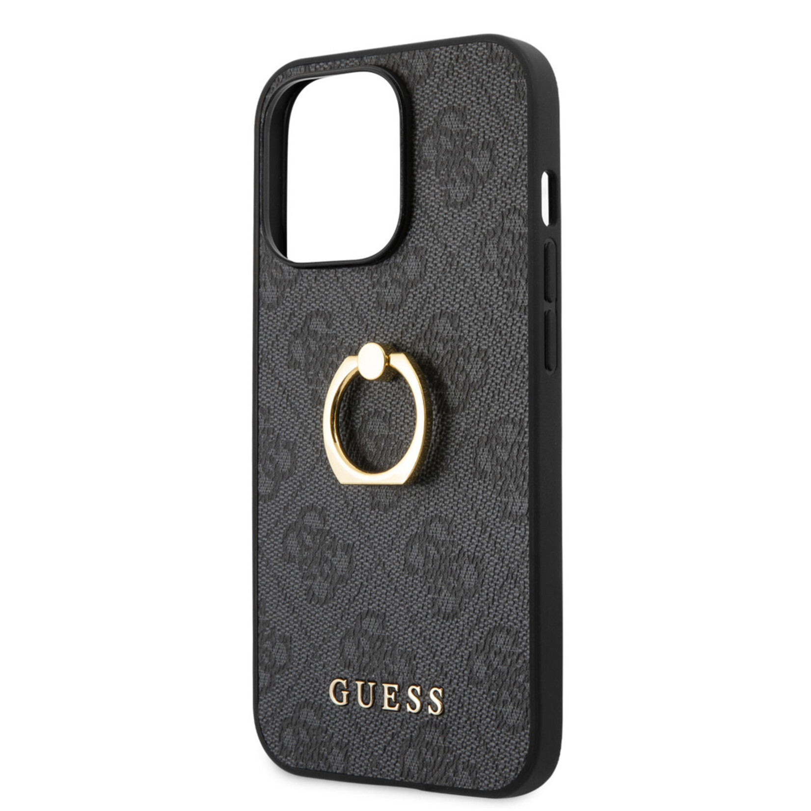 Guess Guess Telefoonhoesje voor Apple iPhone 14 Pro - Kleur: Grijs - Back Cover - Materiaal: PU - Bescherming van Telefoon