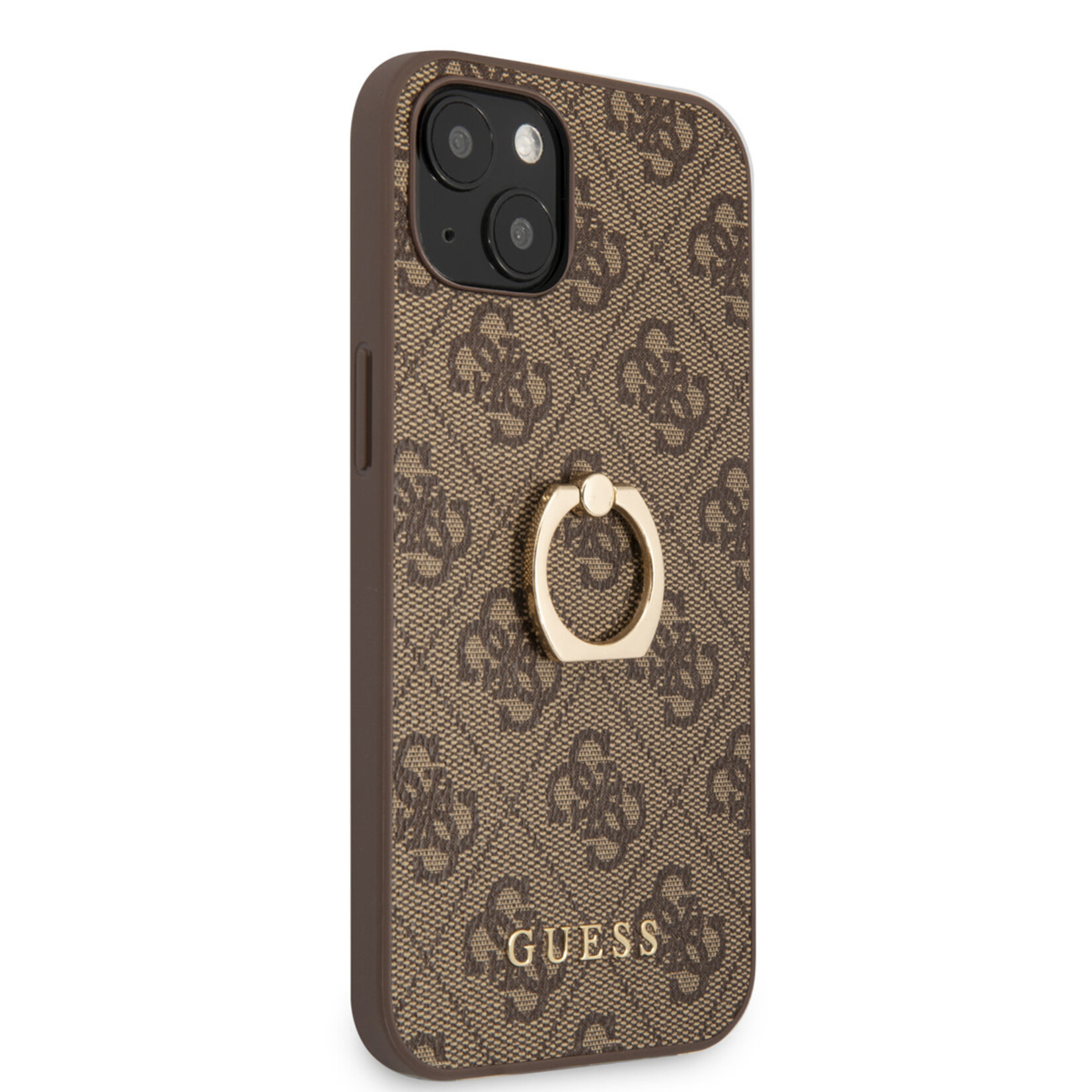 Guess Guess hoesje voor iPhone 14 - Backcover - 4G - Met Ringhouder - Bruin