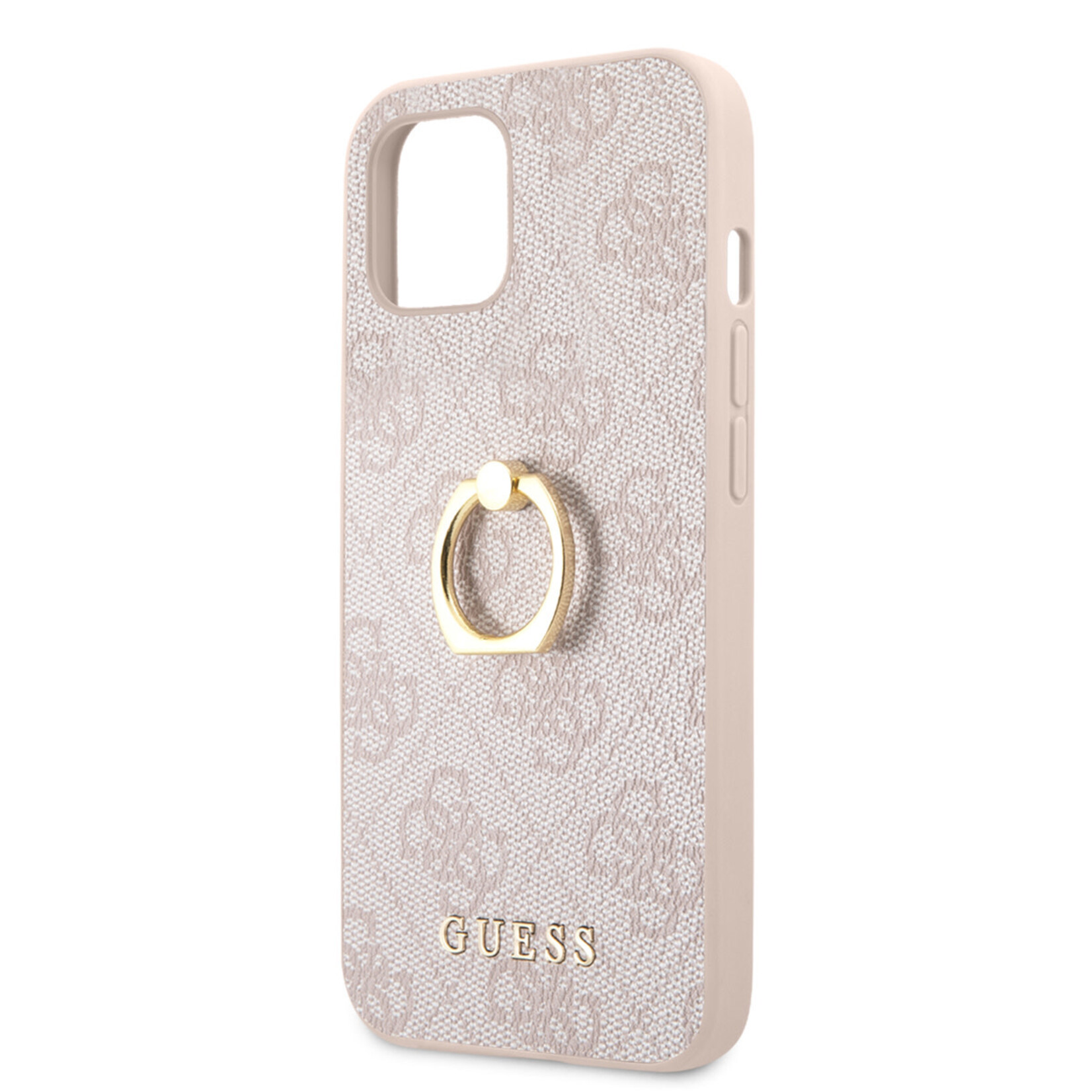 Guess Guess Apple iPhone 14 Telefoonhoesje - Roze Back Cover - Pu Materiaal - Beschermende Cover