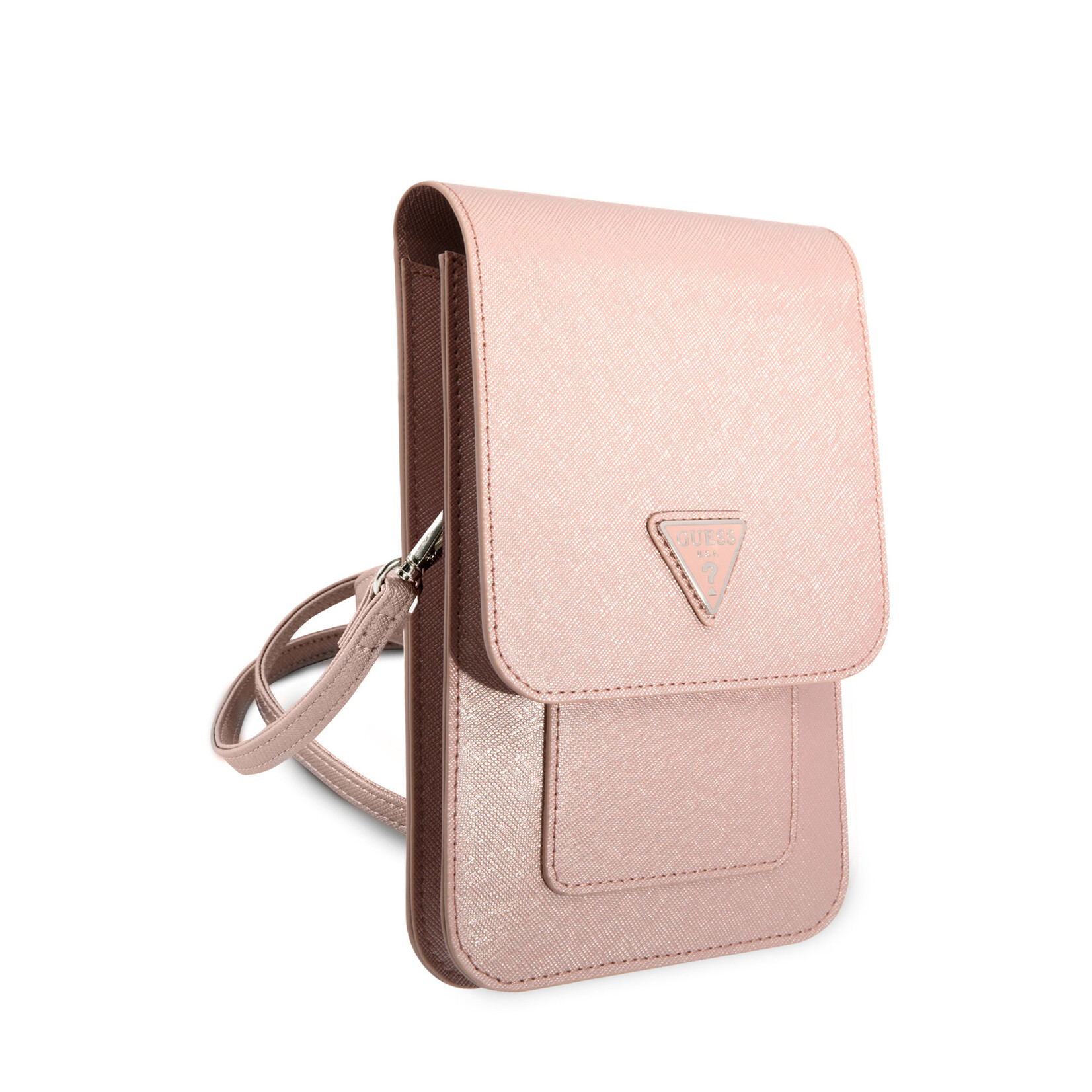 Guess Guess 7 inch Saffiano Wallet bag - Roze - Triangle