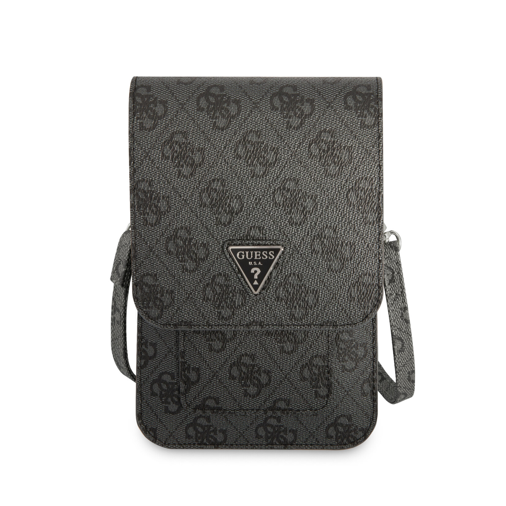 Guess Guess 7 inch PU Leather Wallet bag - Zwart - 4G - Triangle