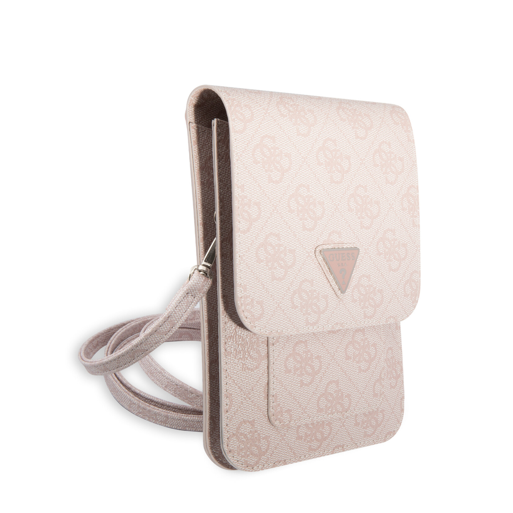 Guess Guess 7 inch PU Leather Wallet bag - Roze - 4G - Triangle