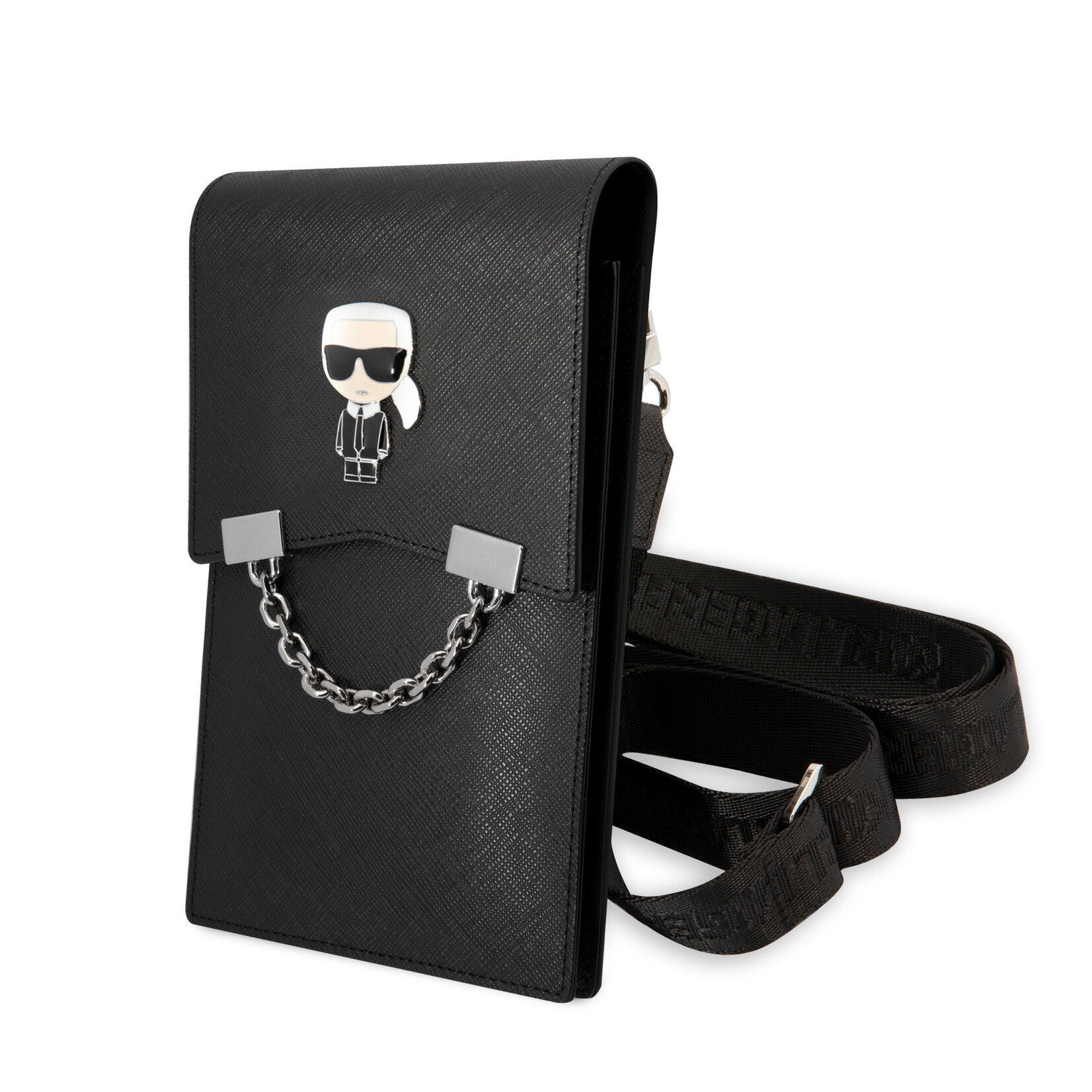 Karl Lagerfeld Karl Lagerfeld Universal phone pouch - With Chain - Zwart