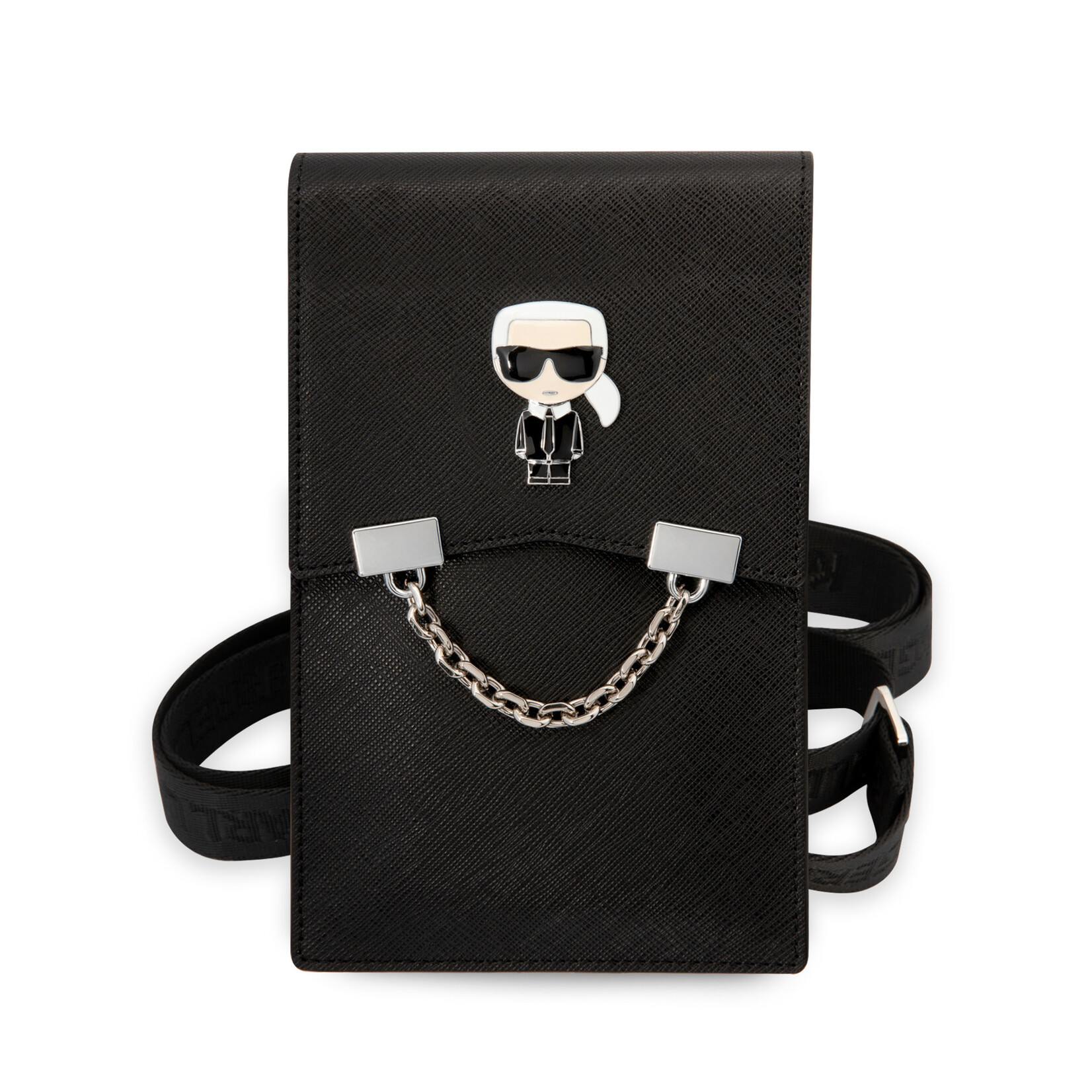 Karl Lagerfeld Karl Lagerfeld Universal phone pouch - With Chain - Zwart
