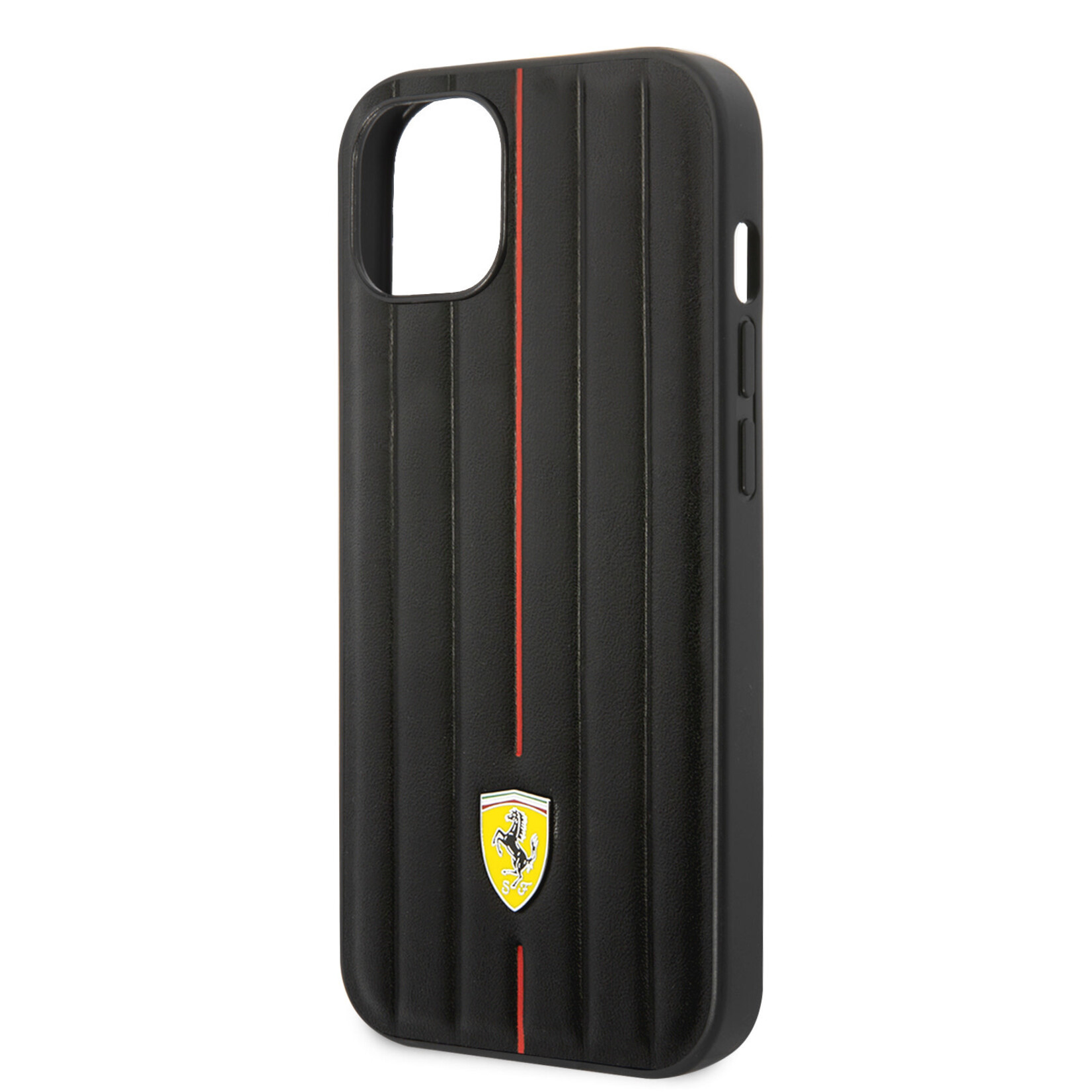 Ferrari Ferrari iPhone 14 Hoesje - Zwart Leer, Bescherm je Telefoon met Back Cover & Premium Bescherming