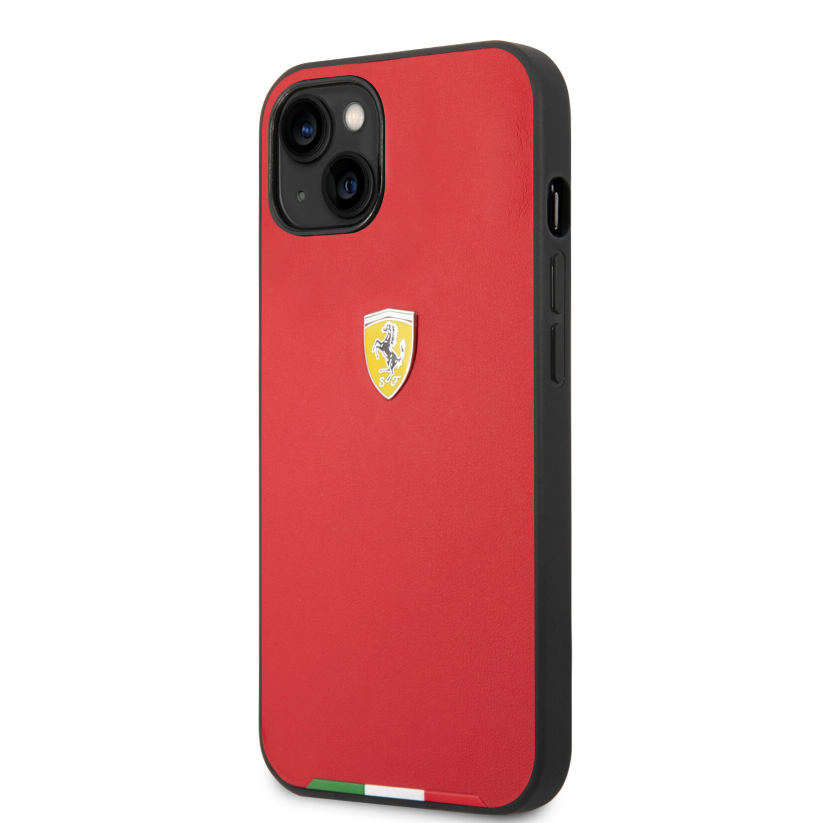 Ferrari Ferrari Apple iPhone 14 Rode PU Back Cover Telefoonhoesje - Bescherm uw Telefoon & Voorkom Kras- en Stootschade