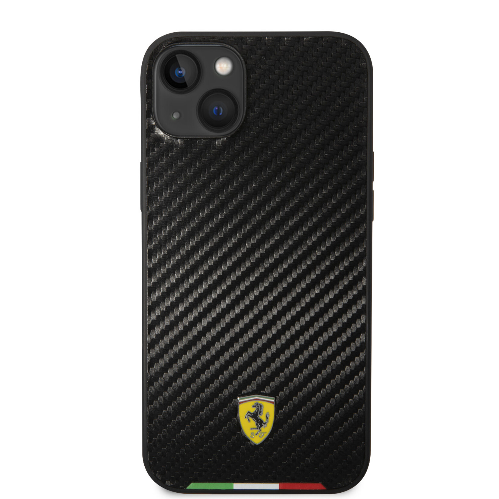 Ferrari Ferrari Telefoonhoesje voor Apple iPhone 14 Plus - PU;Carbon - Zwart - Bescherm uw Telefoon