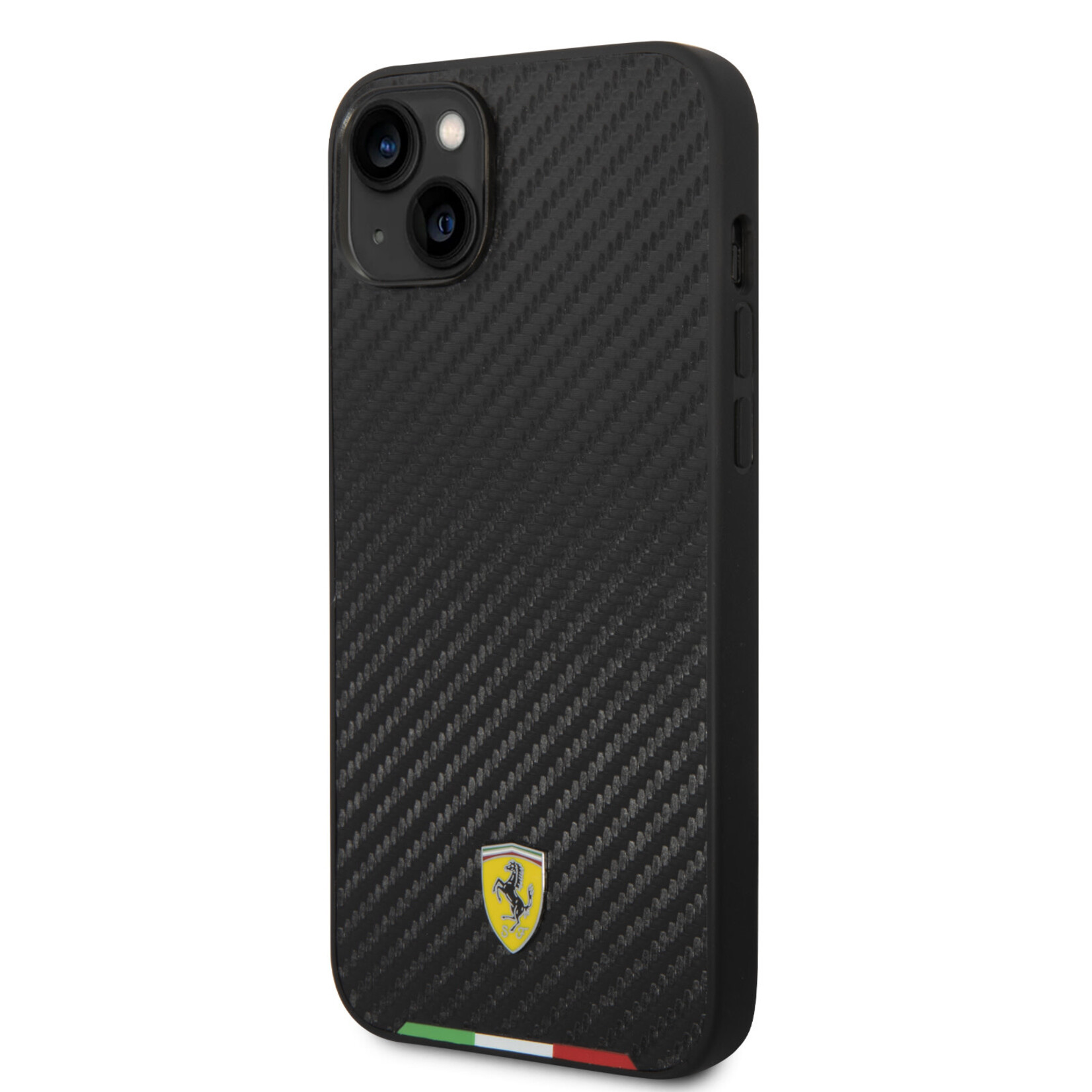 Ferrari Ferrari Telefoonhoesje voor Apple iPhone 14 Plus - PU;Carbon - Zwart - Bescherm uw Telefoon