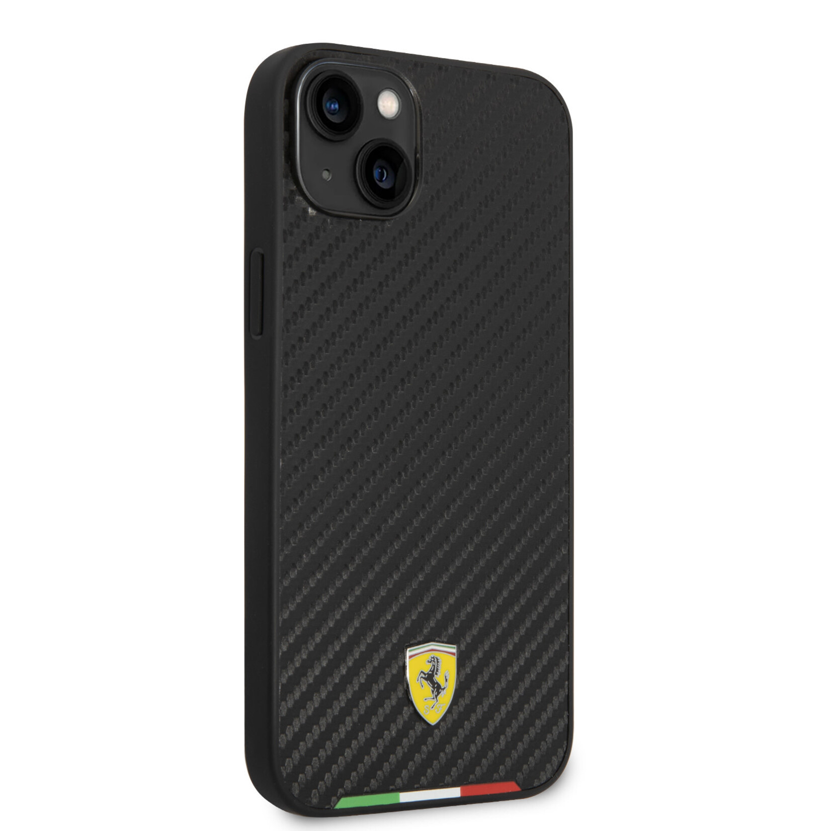 Ferrari Ferrari Telefoonhoesje voor Apple iPhone 14 Plus - PU;Carbon - Zwart - Bescherm uw Telefoon
