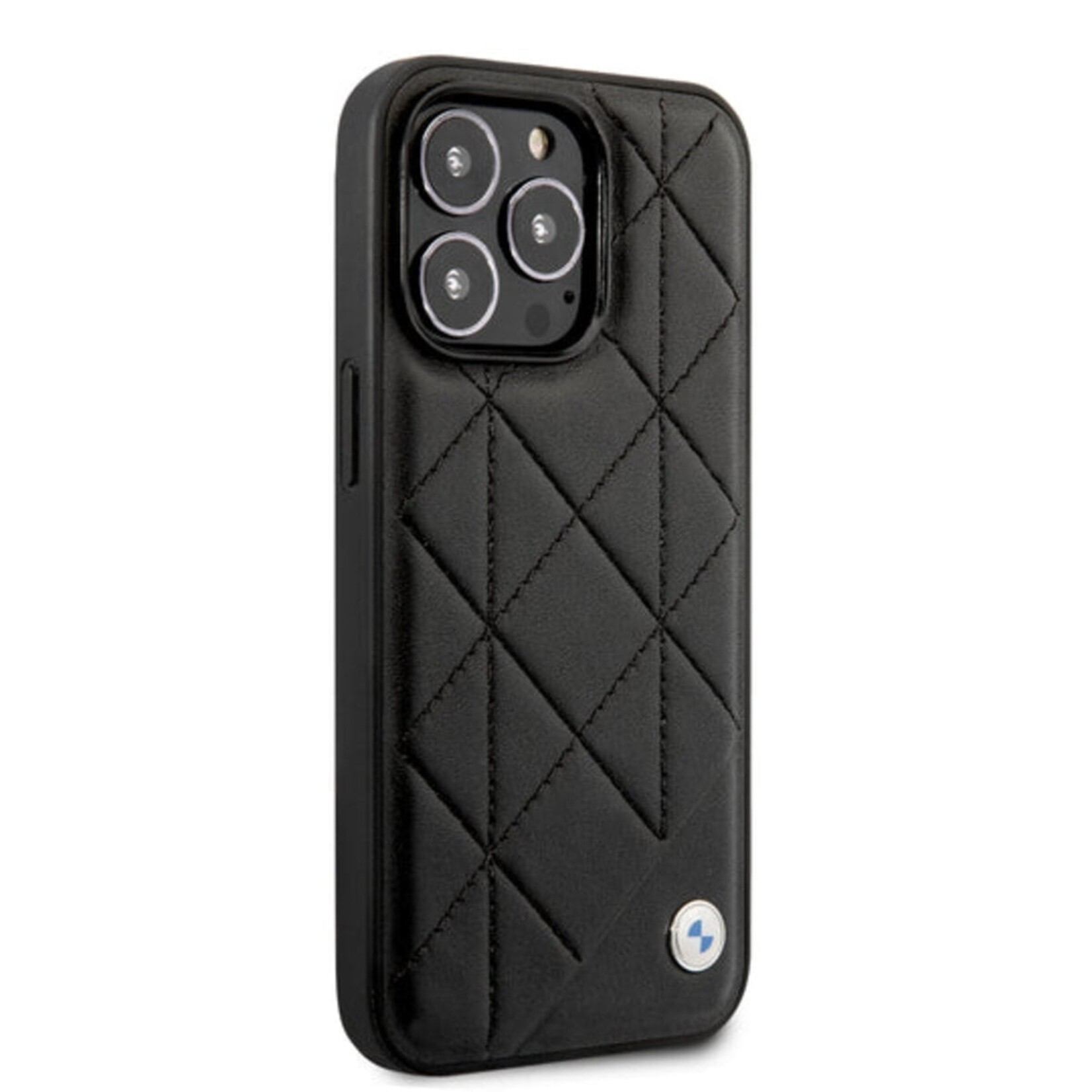BMW BMW iPhone 14 Hardcase Backcover - Quilted - Zwart