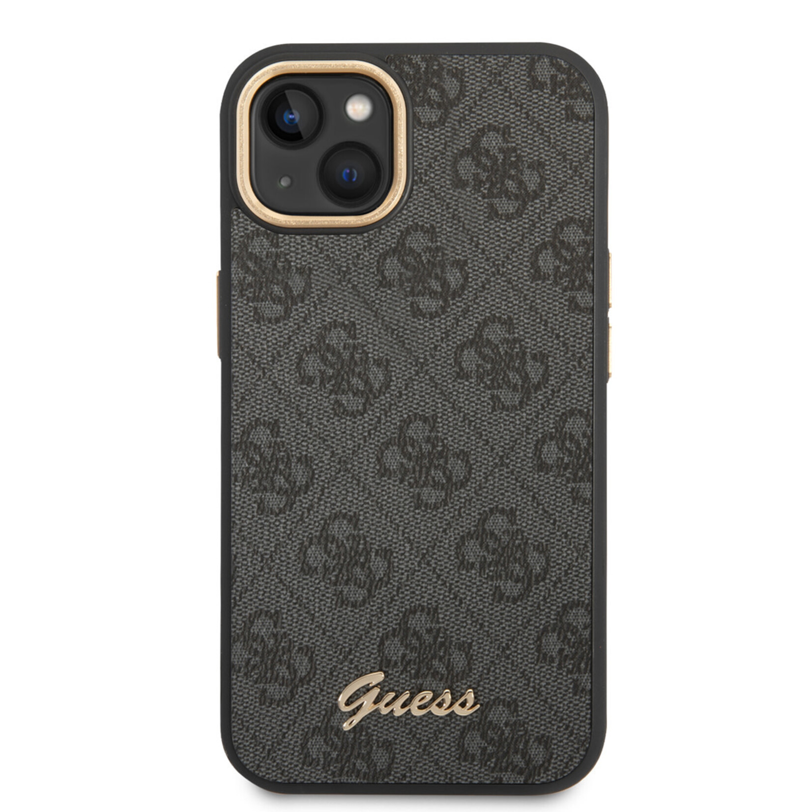 Guess GUESS Telefoonhoesje voor Apple iPhone 14 Plus - Polycarbonaat & PU - Grijs - Bescherming van Telefoon