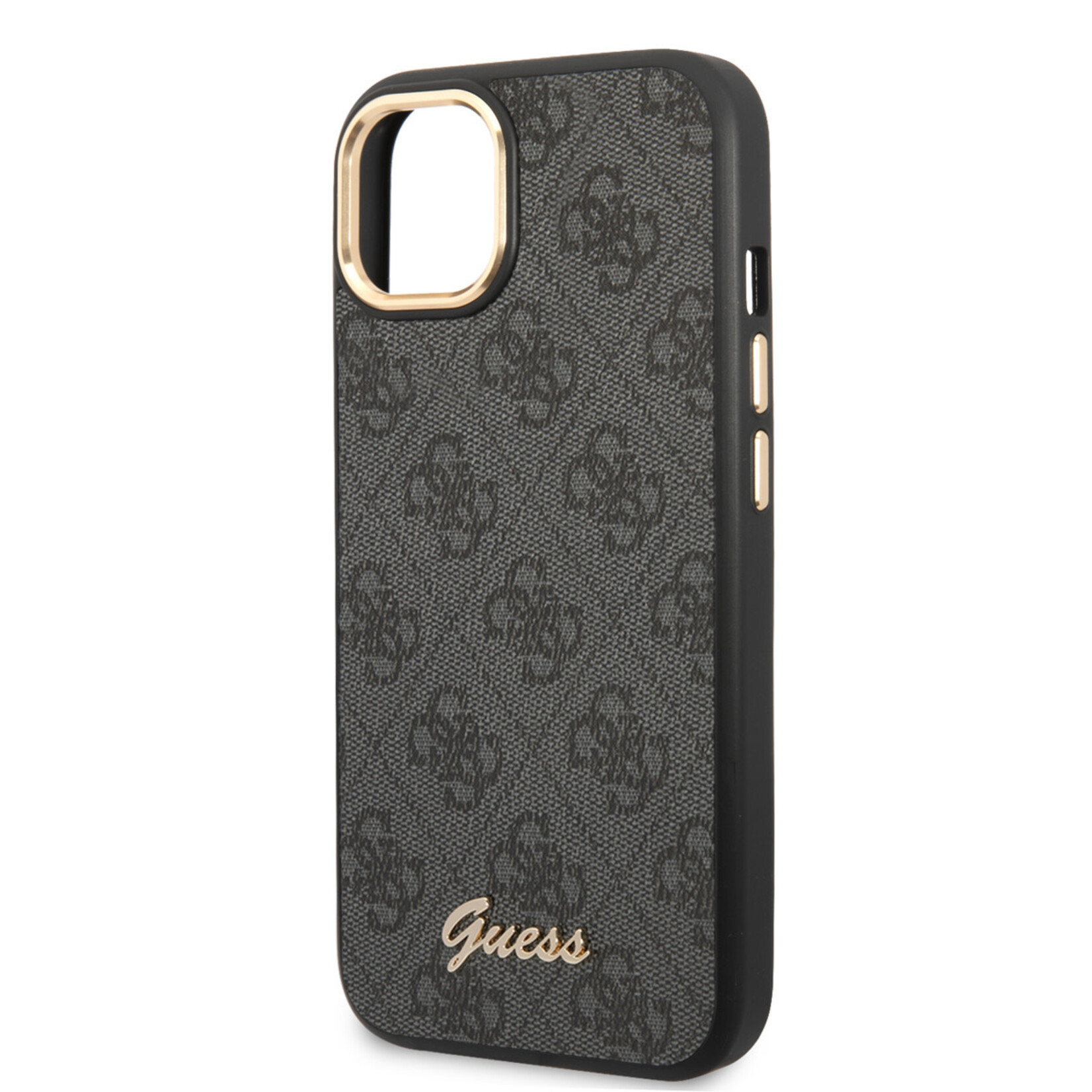 Guess GUESS Telefoonhoesje voor Apple iPhone 14 Plus - Polycarbonaat & PU - Grijs - Bescherming van Telefoon