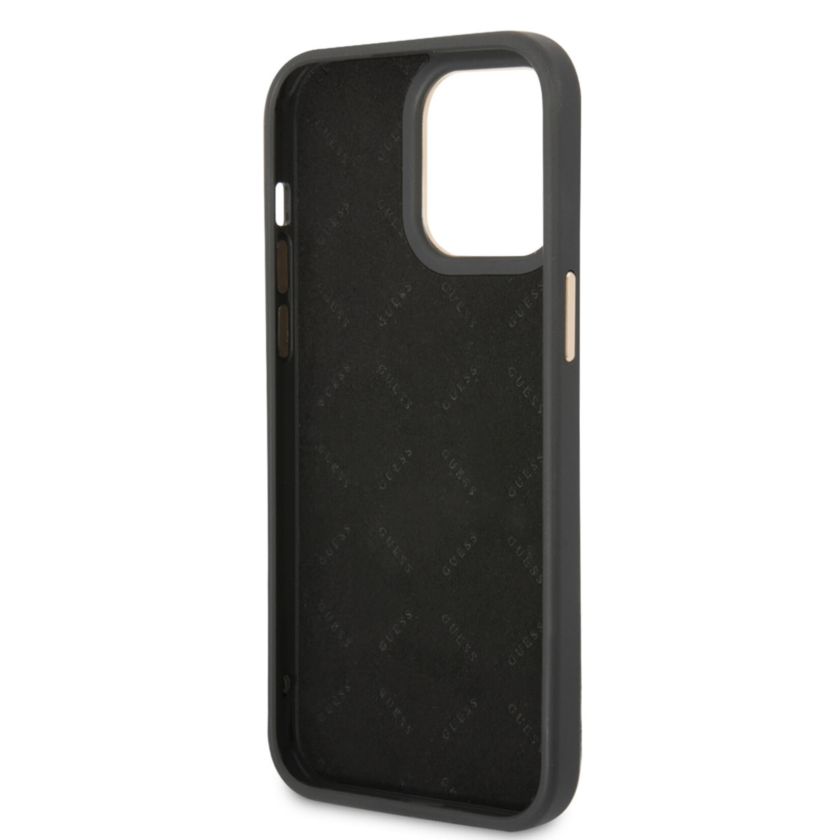 Guess Guess Telefoonhoesje voor Apple iPhone 14 Pro Max – Polycarbonaat/PU – Grijs – Bescherming Back Cover