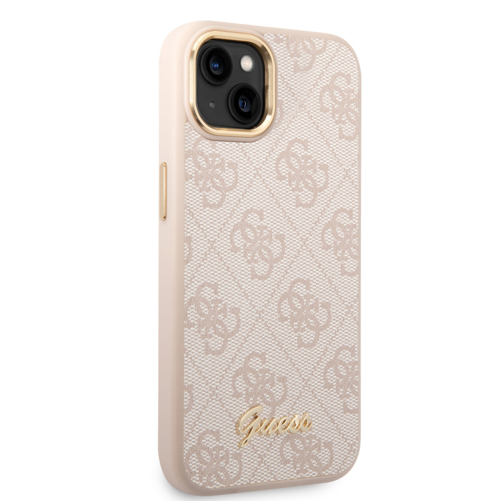 Guess GUESS Back Cover Telefoonhoesje voor Apple iPhone 14 – Polycarbonaat;PU – Bescherm je Telefoon – Roze