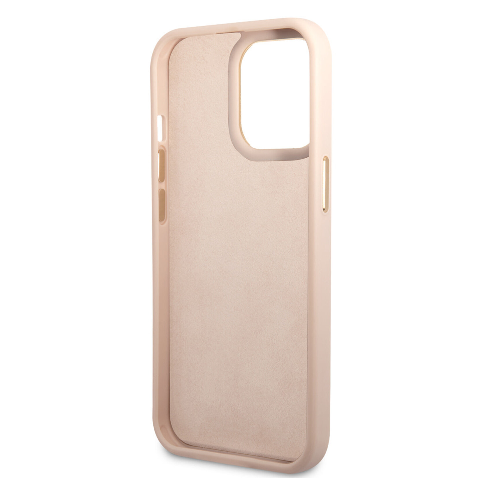 Guess Guess iPhone 14 Pro Max Back Cover Hoesje - Polycarbonaat/PU - Beschermende Roze Telefoonhoesje