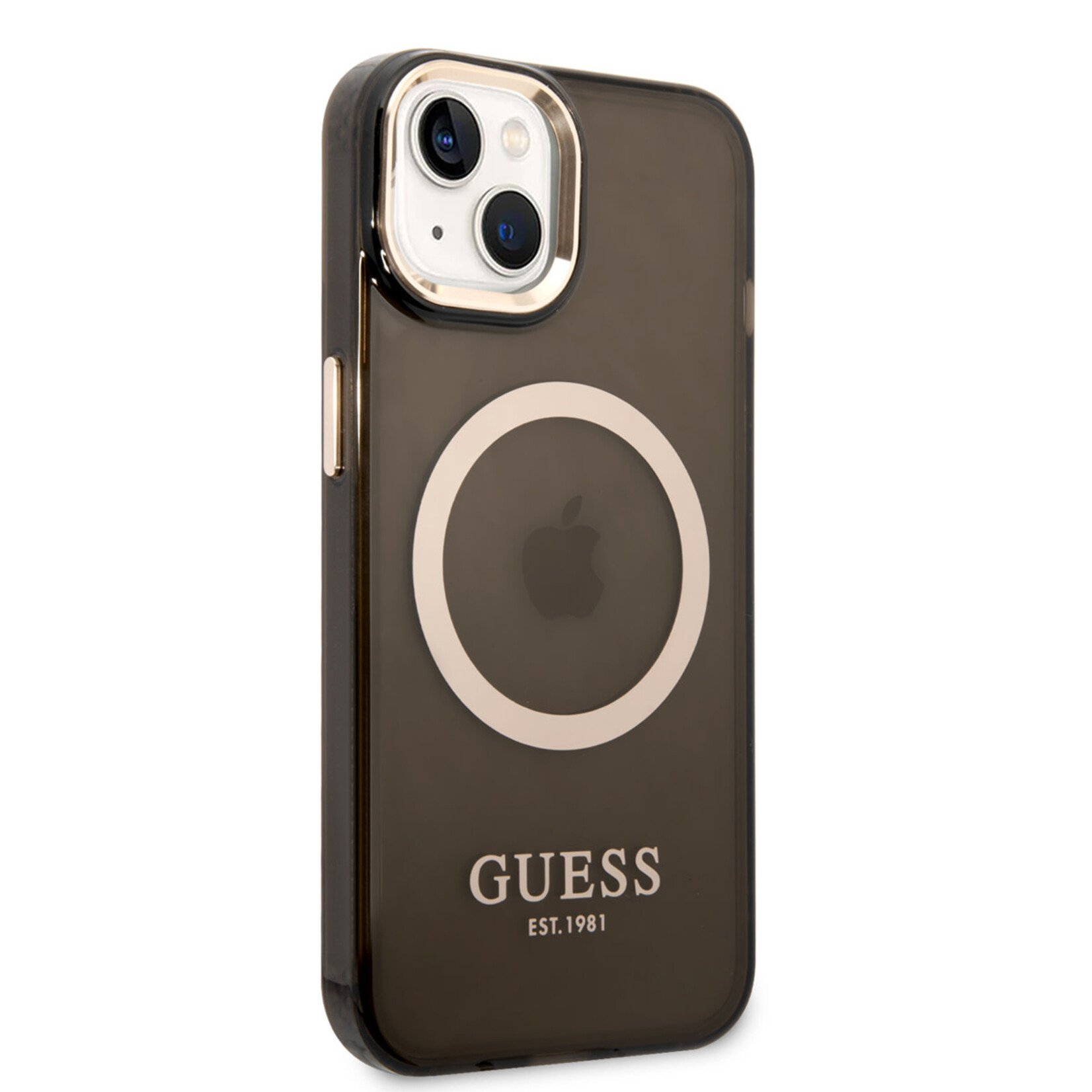 Guess Guess iPhone 14 Plus Smartphonehoesje | Zwart | Back Cover Magsafe | TPU | Uitstekende Bescherming