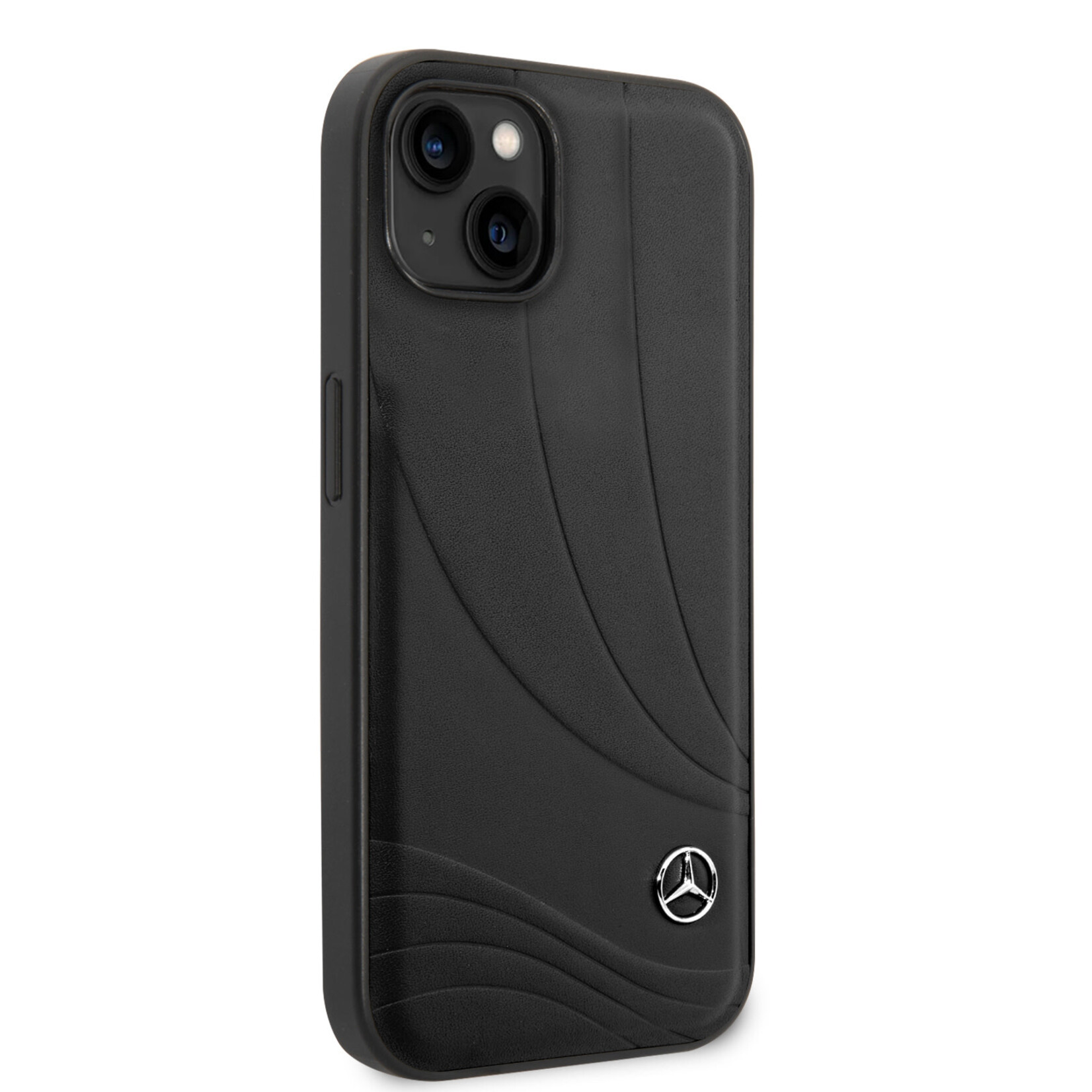 Mercedes-Benz Mercedes-Benz Pu Leer Telefoonhoesje voor Apple iPhone 14 – Beschermende Back Cover – Zwart