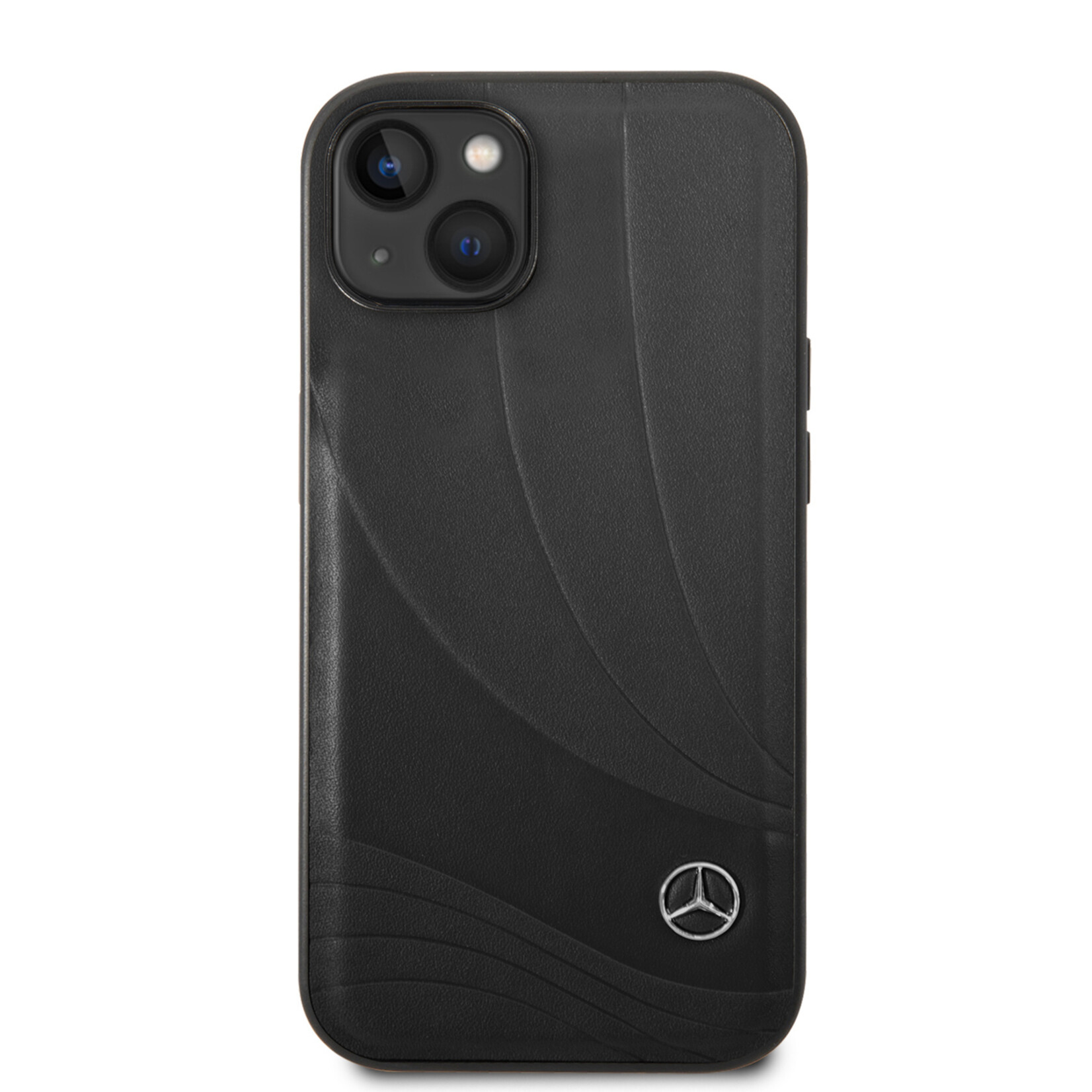 Mercedes-Benz Mercedes-Benz Telefoonhoesje voor Apple iPhone 14 Plus - Zwart Pu Leer Back Cover - Bescherming & Stijl