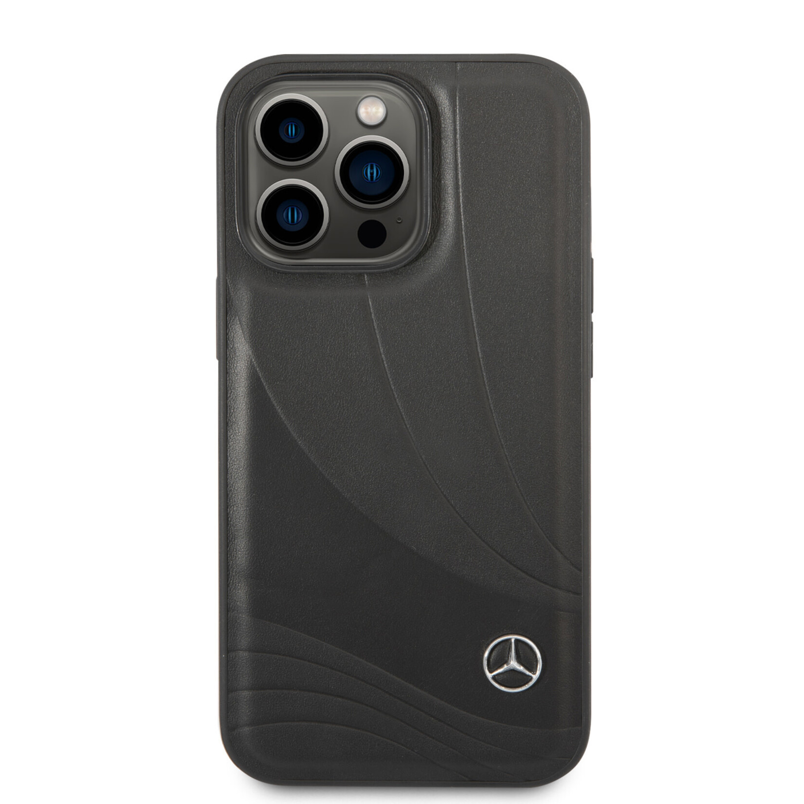 Mercedes-Benz Mercedes-Benz Pu Leer Smartphonehoesje voor Apple iPhone 14 Pro - Bescherm Uw Telefoon - Kleur: Zwart - Back Cover